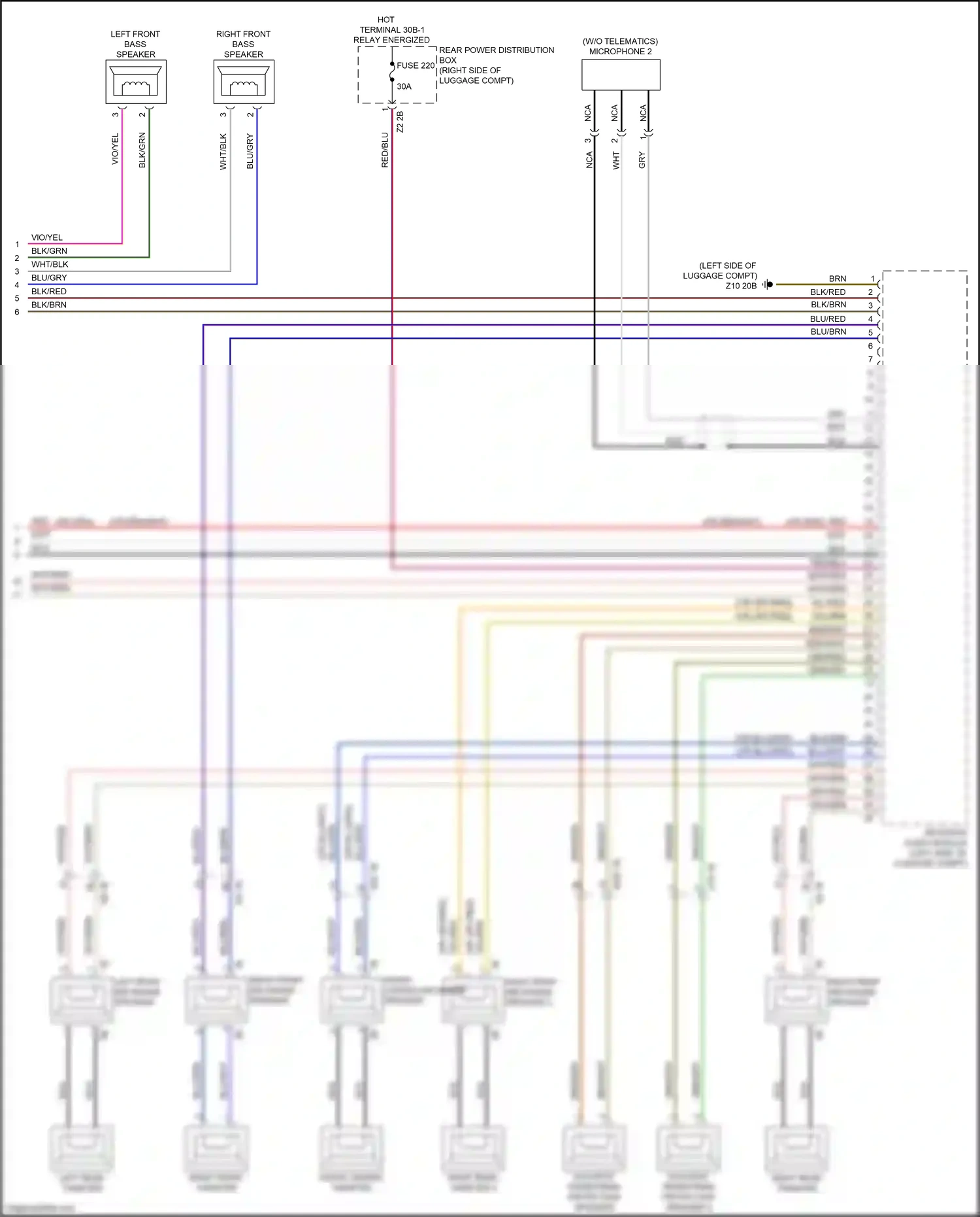 Wiring diagram right front mid-range speaker for BMW M3 G80 (2020-2024) (7 of 14)