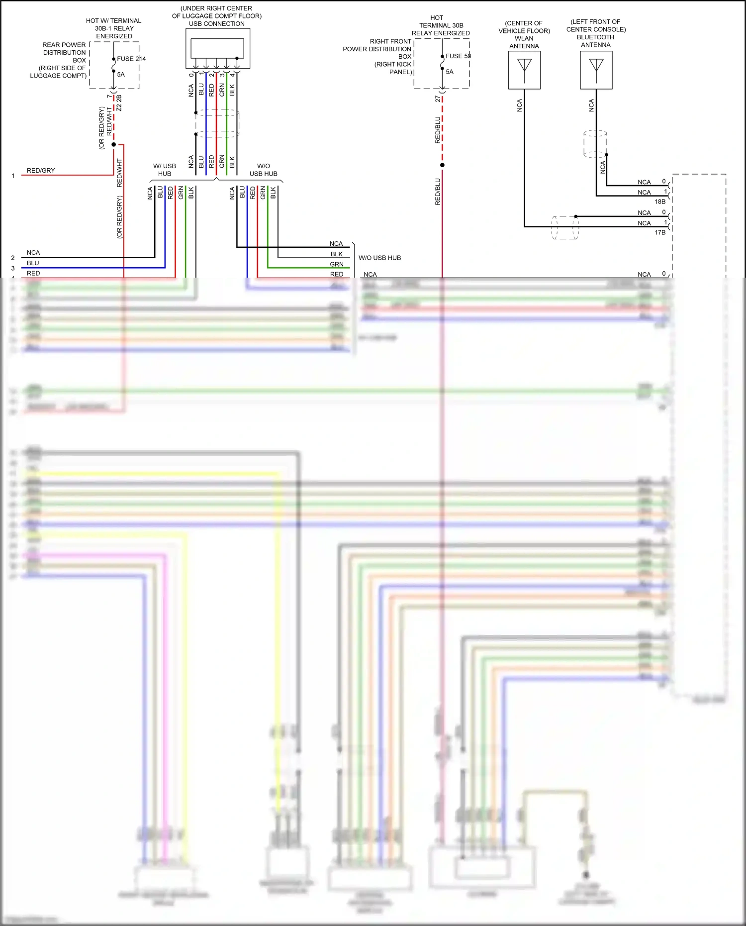 Wiring diagram right front power distribution box for BMW M3 G80 (2020-2024) (26 of 65)