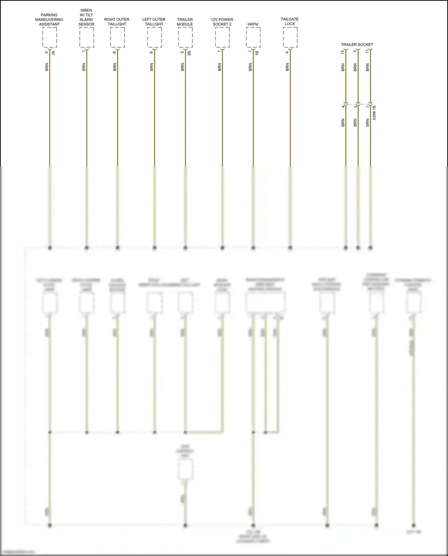 Wiring diagram scr control unit for BMW M3 G80 (2020-2024) (2 of 3)