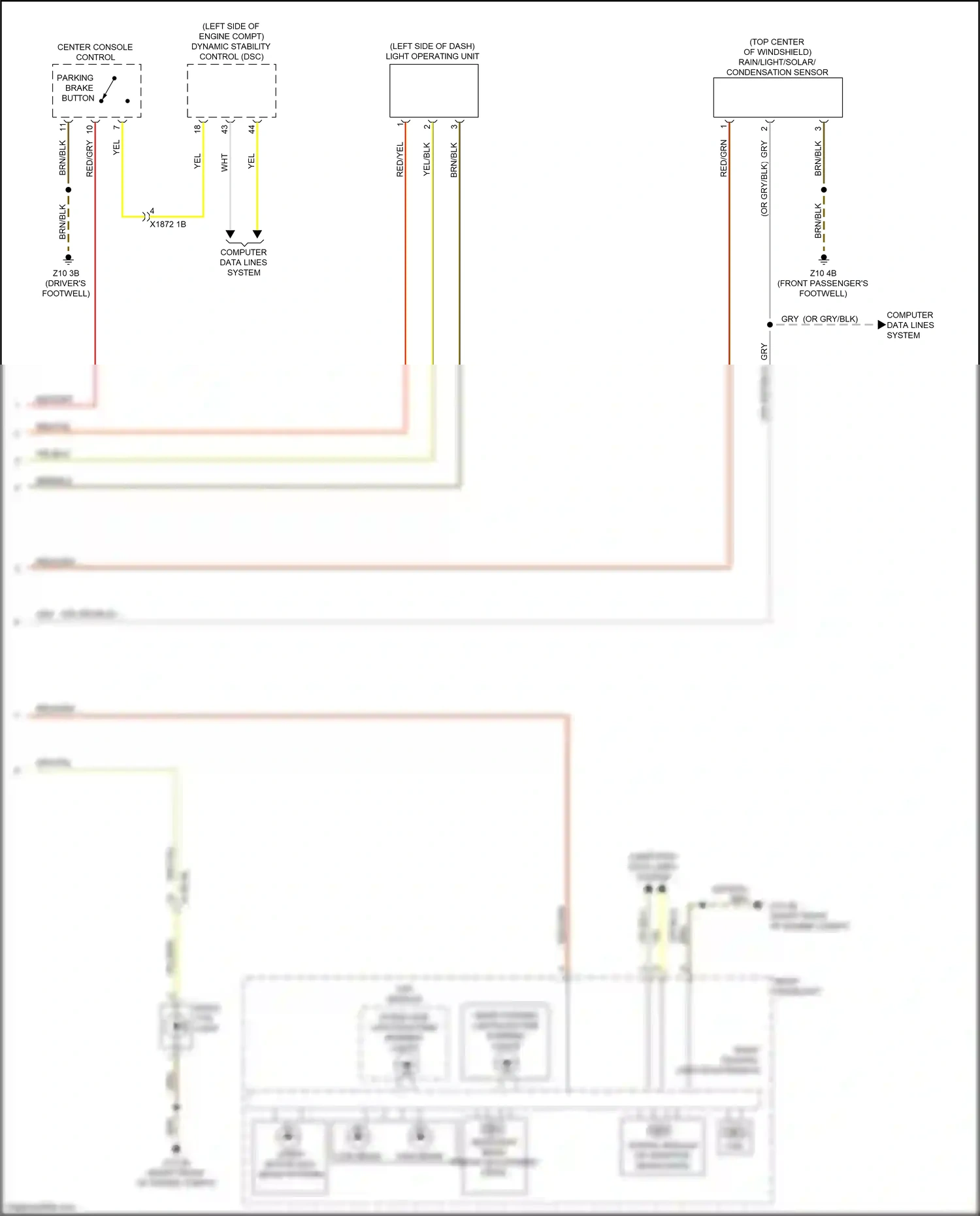 Wiring diagram swivel module for BMW M3 G80 (2020-2024) (2 of 2)
