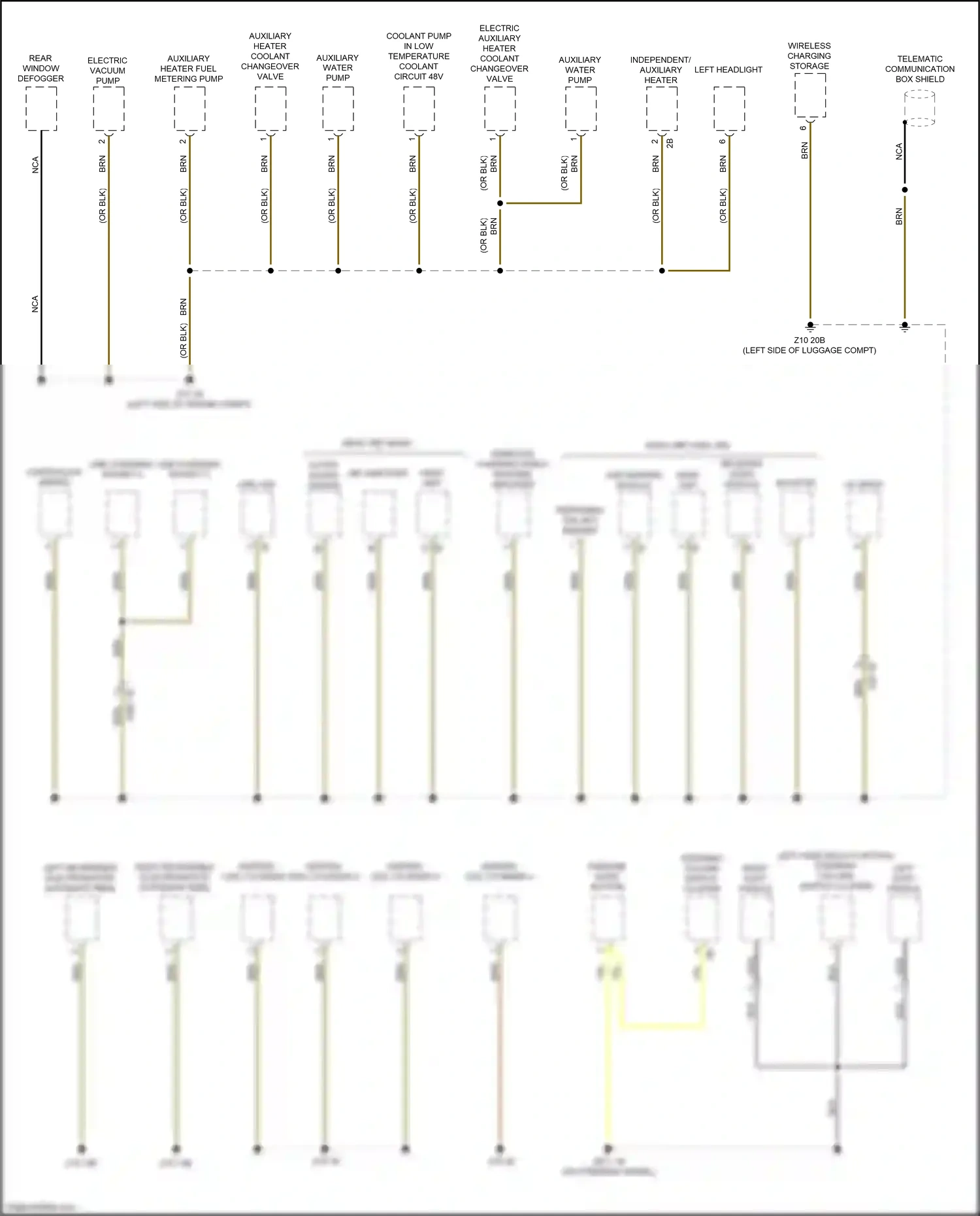 Wiring diagram telematic communication box shield for BMW M3 G80 (2020-2024) (1 of 1)