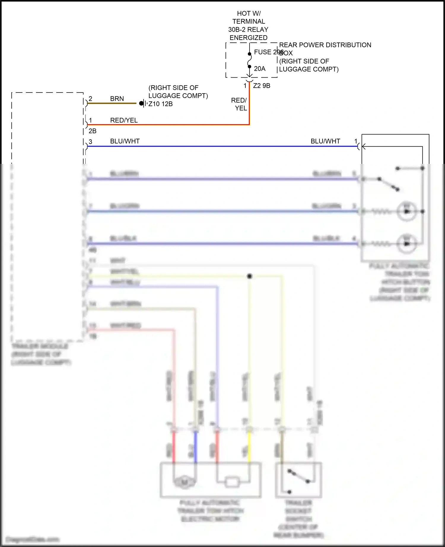 Wiring diagram trailer module for BMW M3 G80 (2020-2024) (1 of 7)