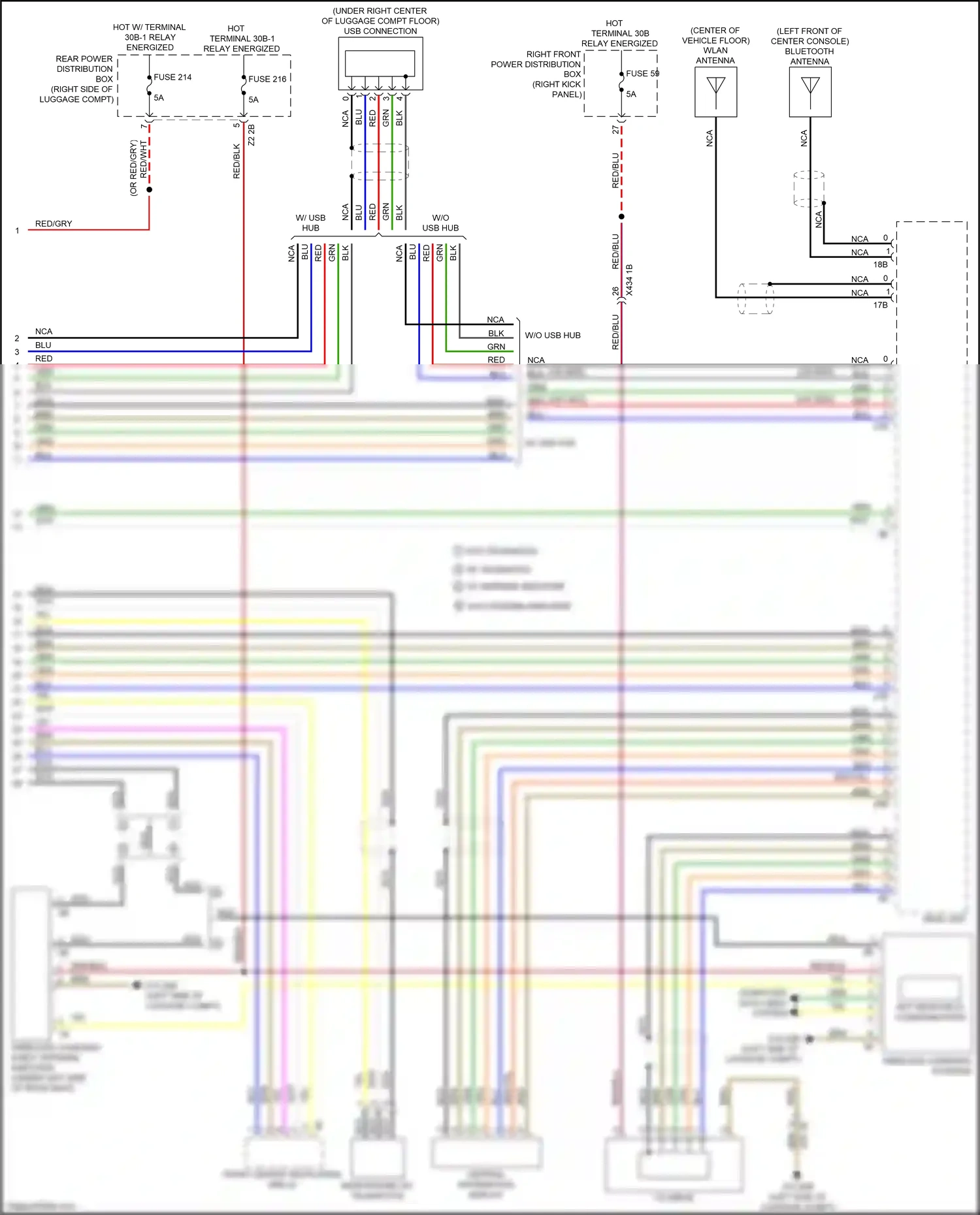 Wiring diagram usb connection for BMW M3 G80 (2020-2024) (2 of 14)