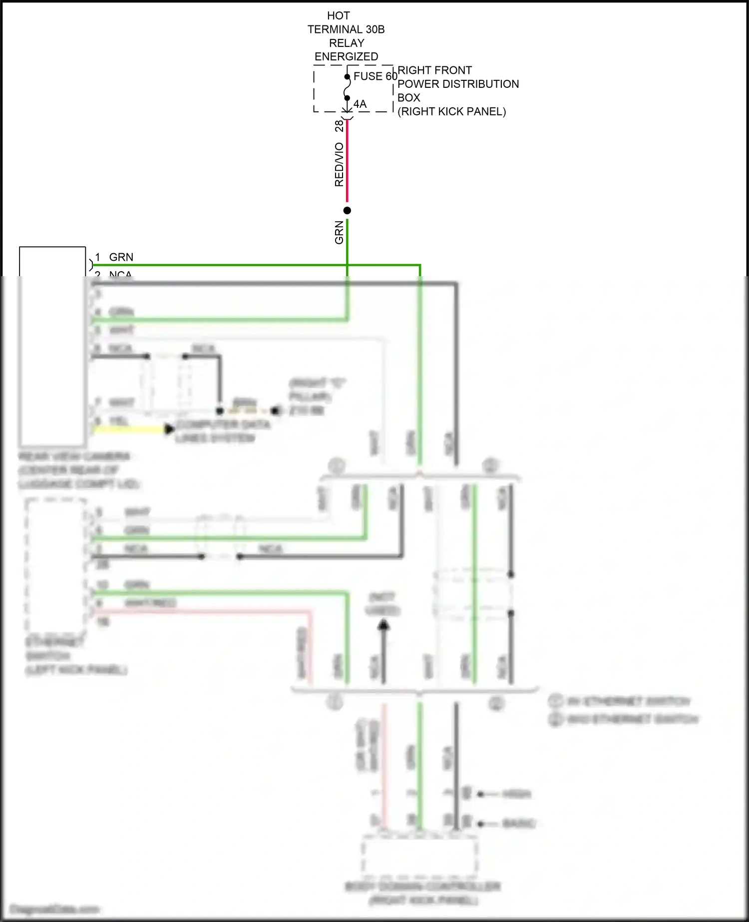Wiring diagram w/o ethernet switch for BMW M3 G80 (2020-2024) (4 of 4)