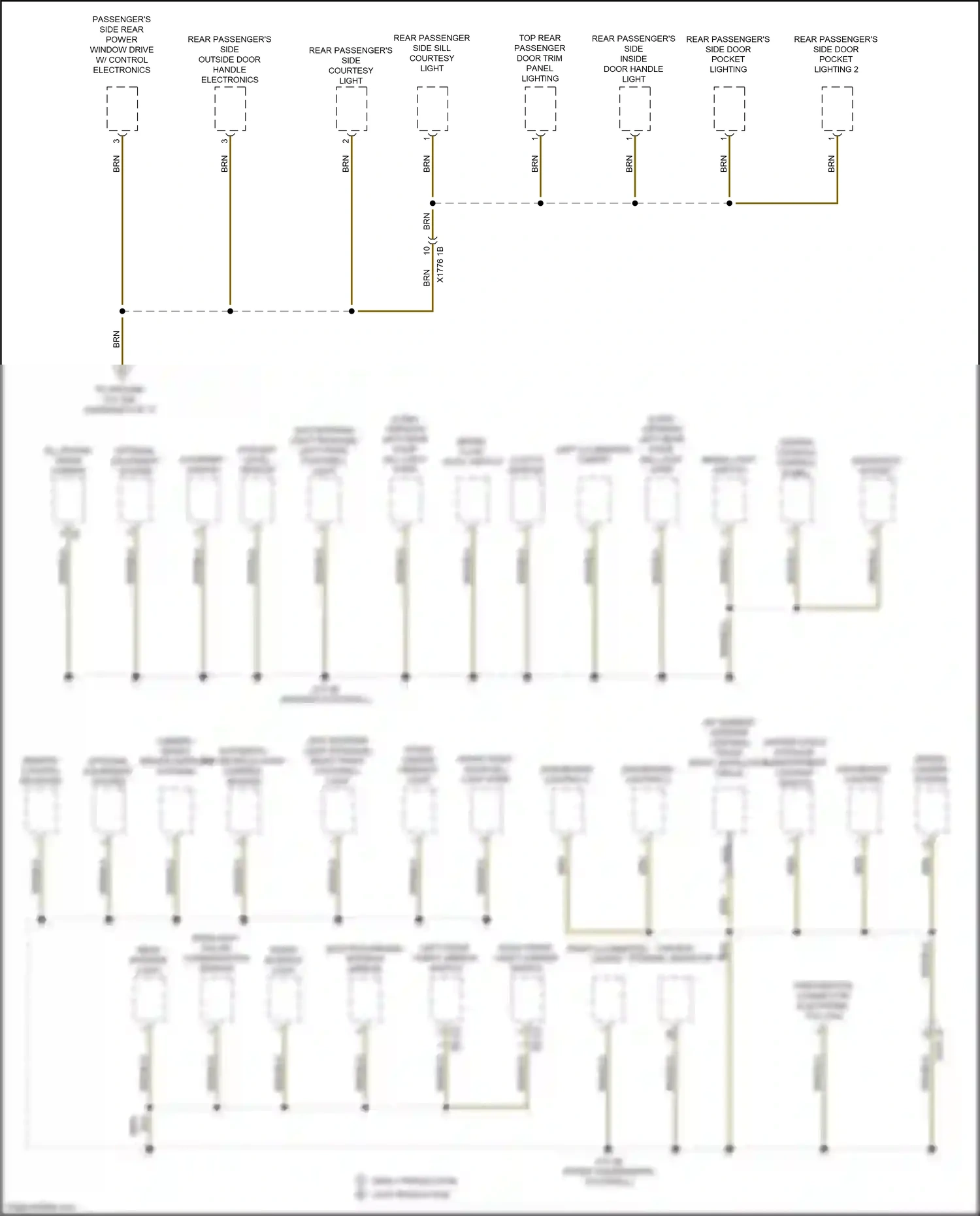 Wiring diagram w/o interior light package for BMW M3 G80 (2020-2024) (3 of 3)