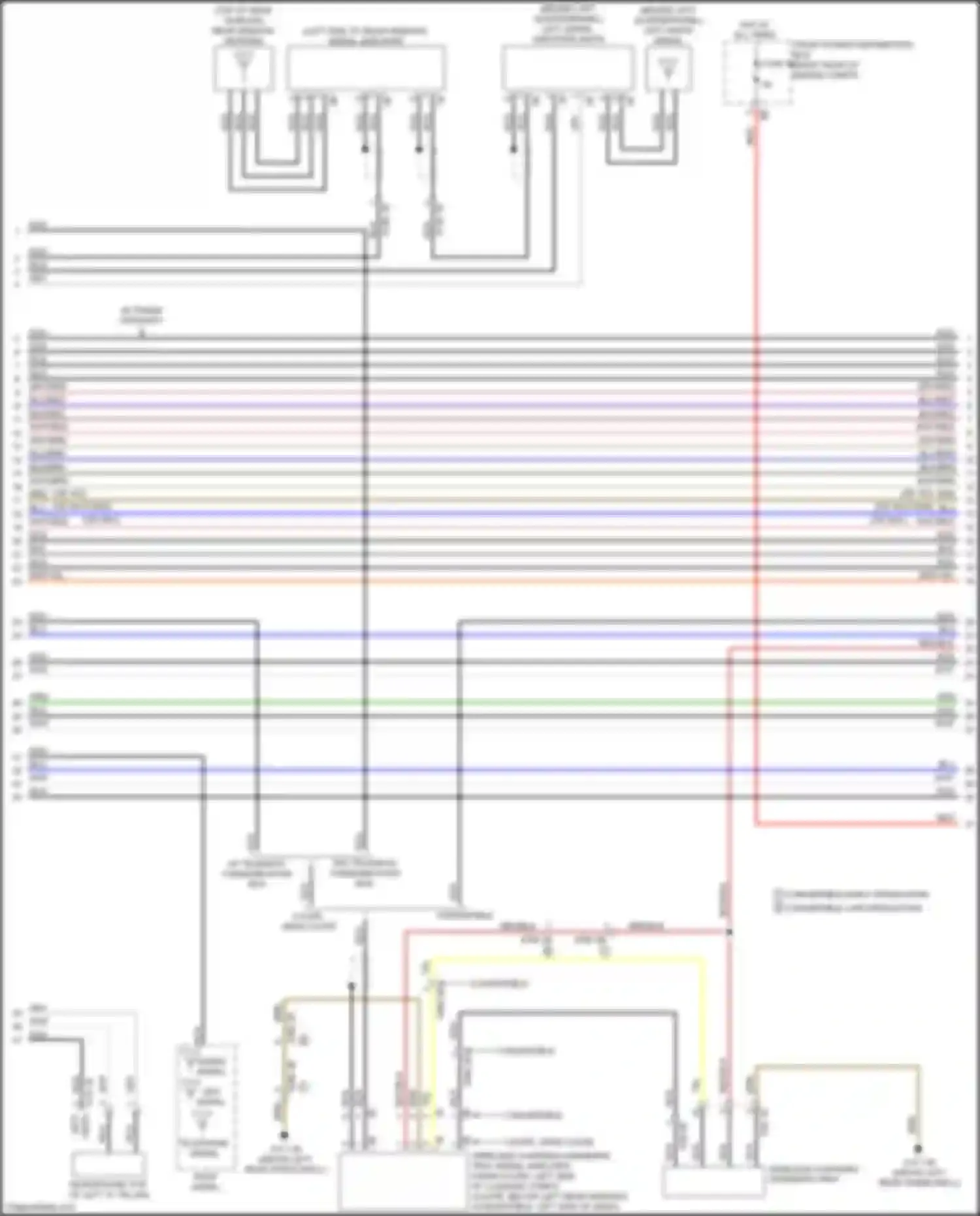 Wiring diagram behind left quarterpanel) for BMW M4 F82/F83 facelift (2017-2020) (1 of 9)