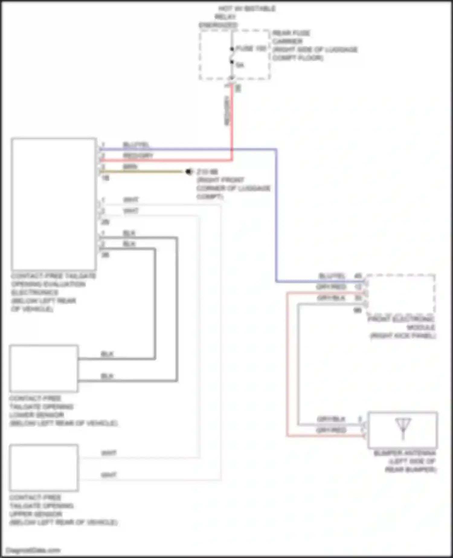 Wiring diagram blk for BMW M4 F82/F83 facelift (2017-2020) (83 of 95)