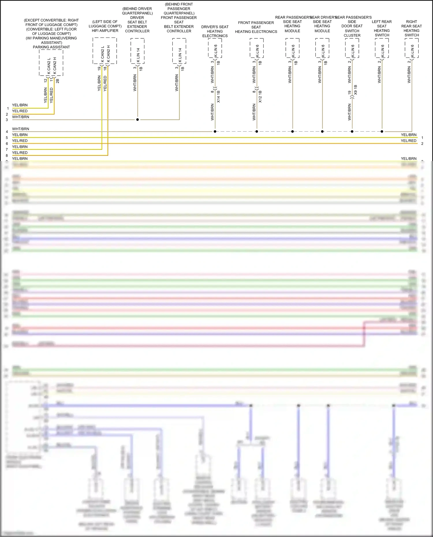 BMW M4 F82/F83 facelift (2017-2020) blu wiring diagram  (53 of 101)