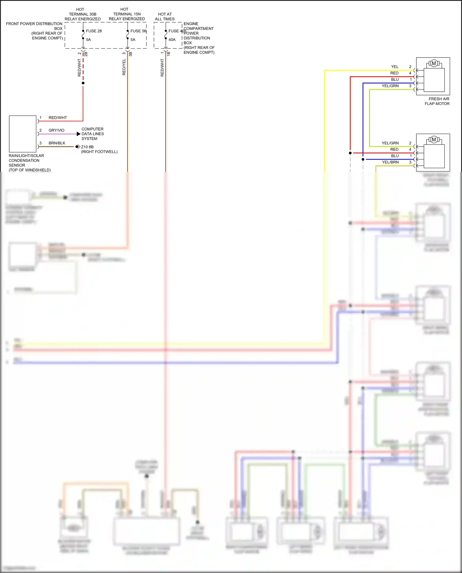Wiring diagram front power distribution box for BMW M4 F82/F83 facelift (2017-2020) (54 of 61)