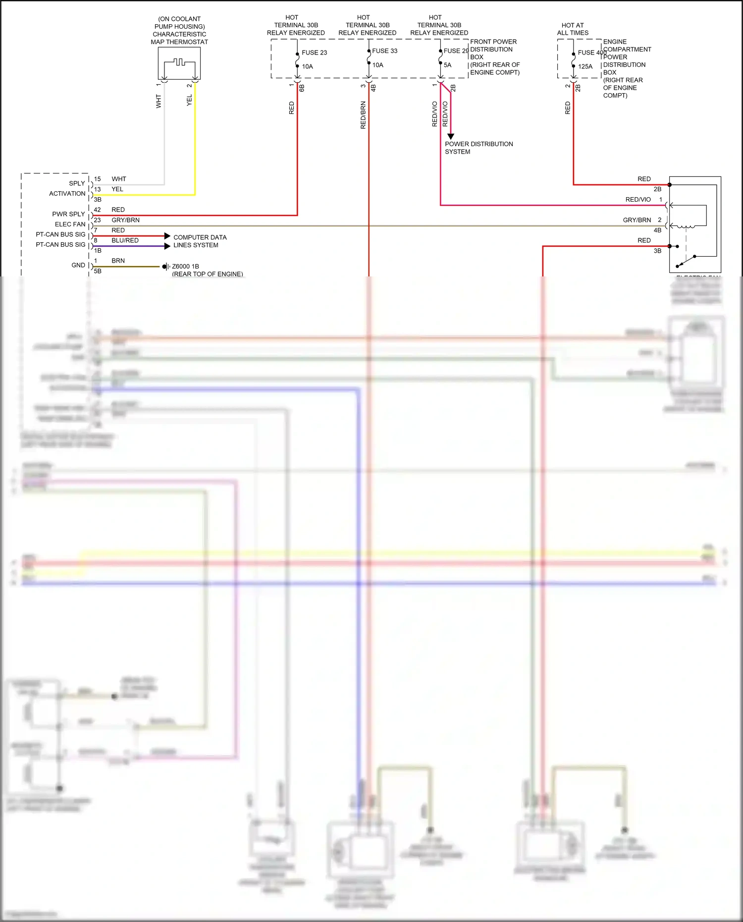 Wiring diagram front power distribution box for BMW M4 F82/F83 facelift (2017-2020) (53 of 61)