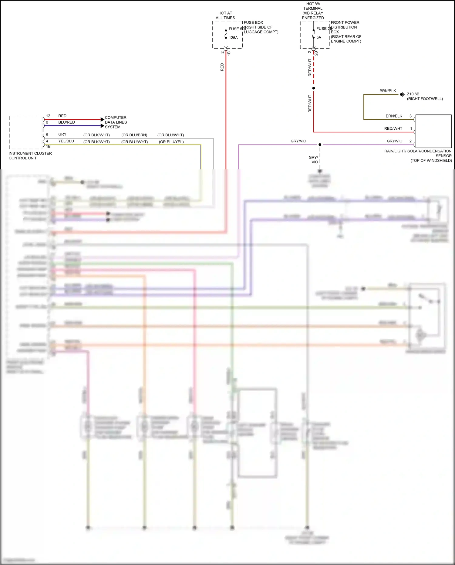 Wiring diagram front power distribution box for BMW M4 F82/F83 facelift (2017-2020) (59 of 61)