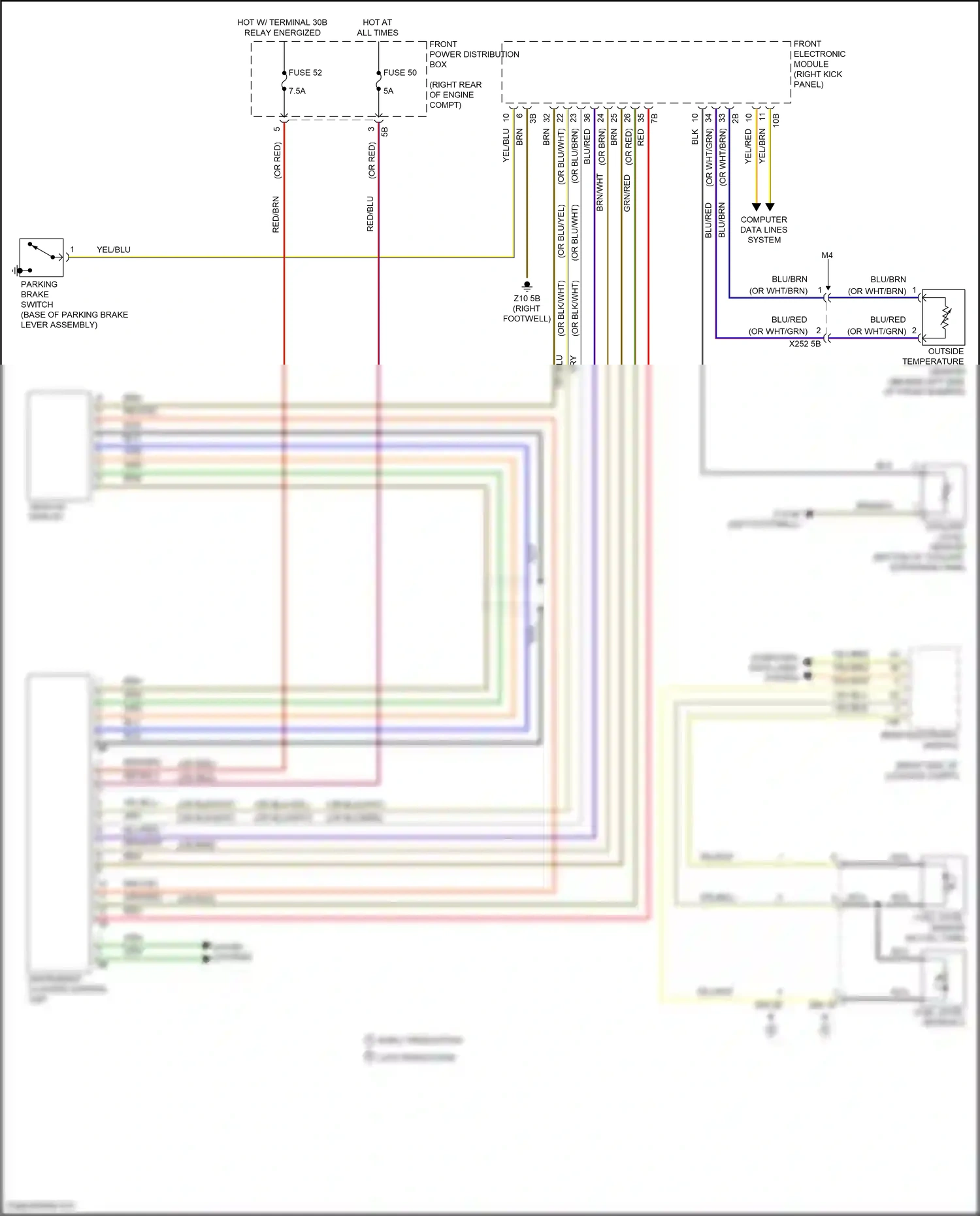 BMW M4 F82/F83 facelift (2017-2020) fuel level sensor wiring diagram  (1 of 1)
