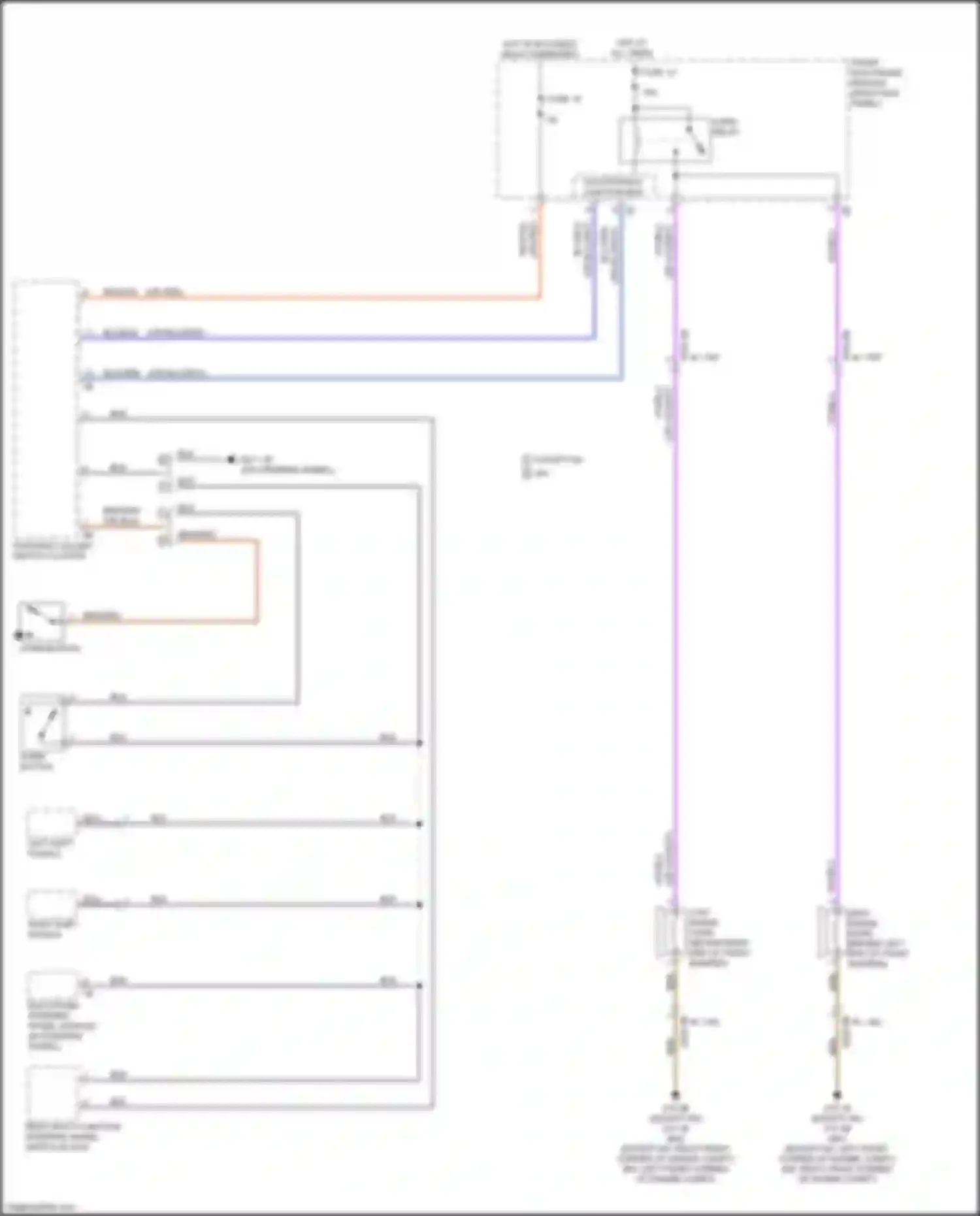 Wiring diagram high range horn for BMW M4 F82/F83 facelift (2017-2020) (2 of 2)