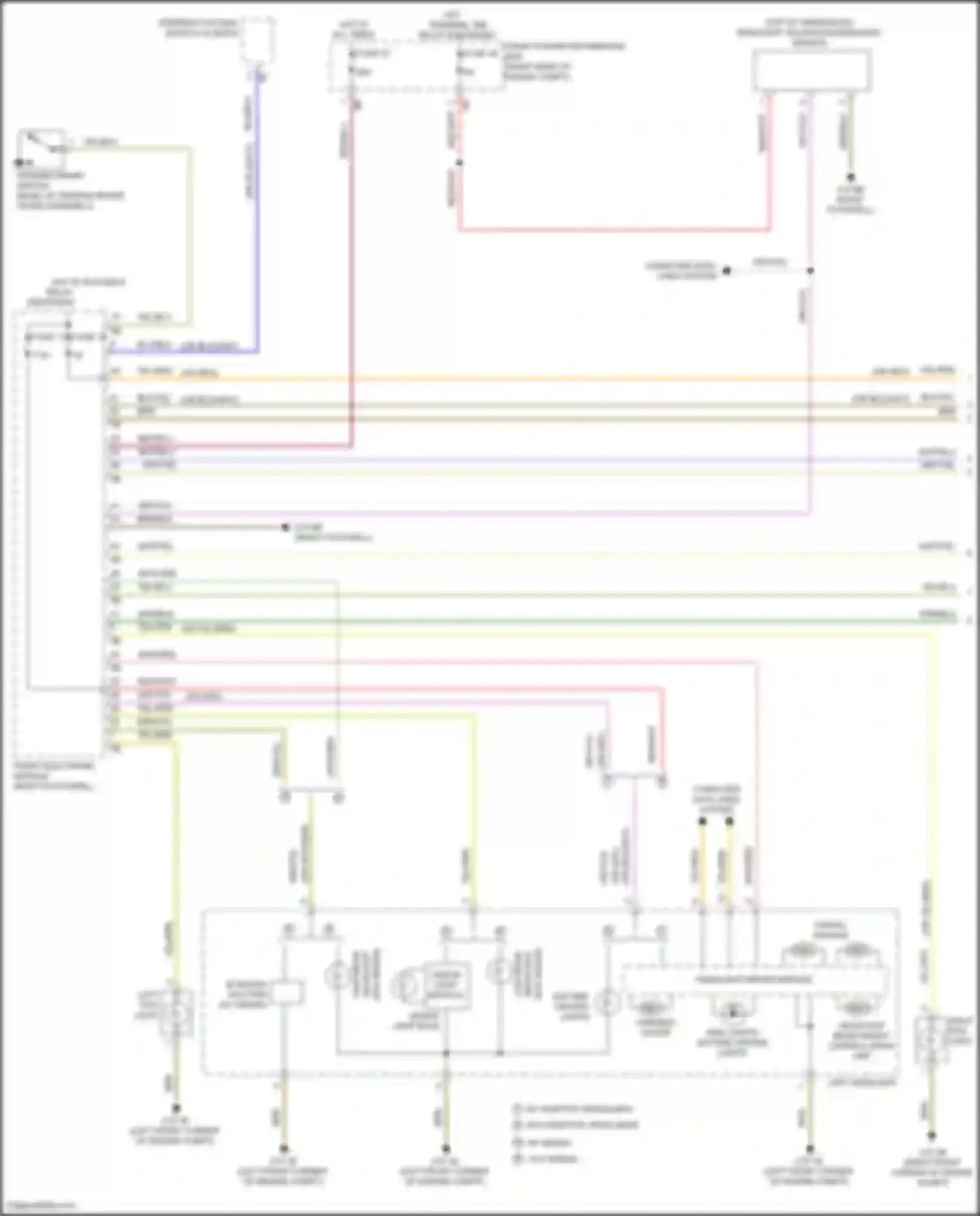Wiring diagram hot w/ bi-stable relay energized for BMW M4 F82/F83 facelift (2017-2020) (4 of 6)