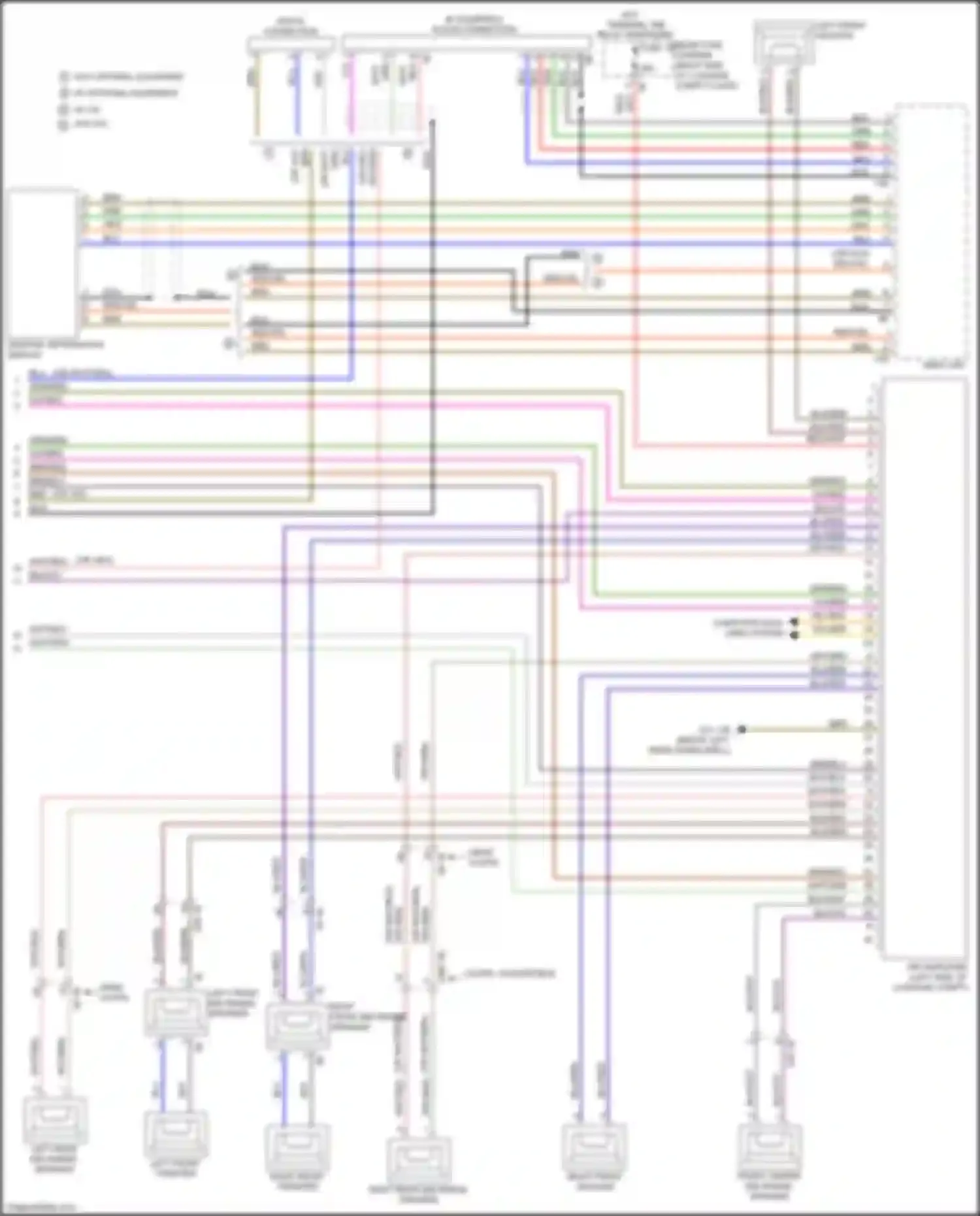 Wiring diagram left front tweeter for BMW M4 F82/F83 facelift (2017-2020) (1 of 6)