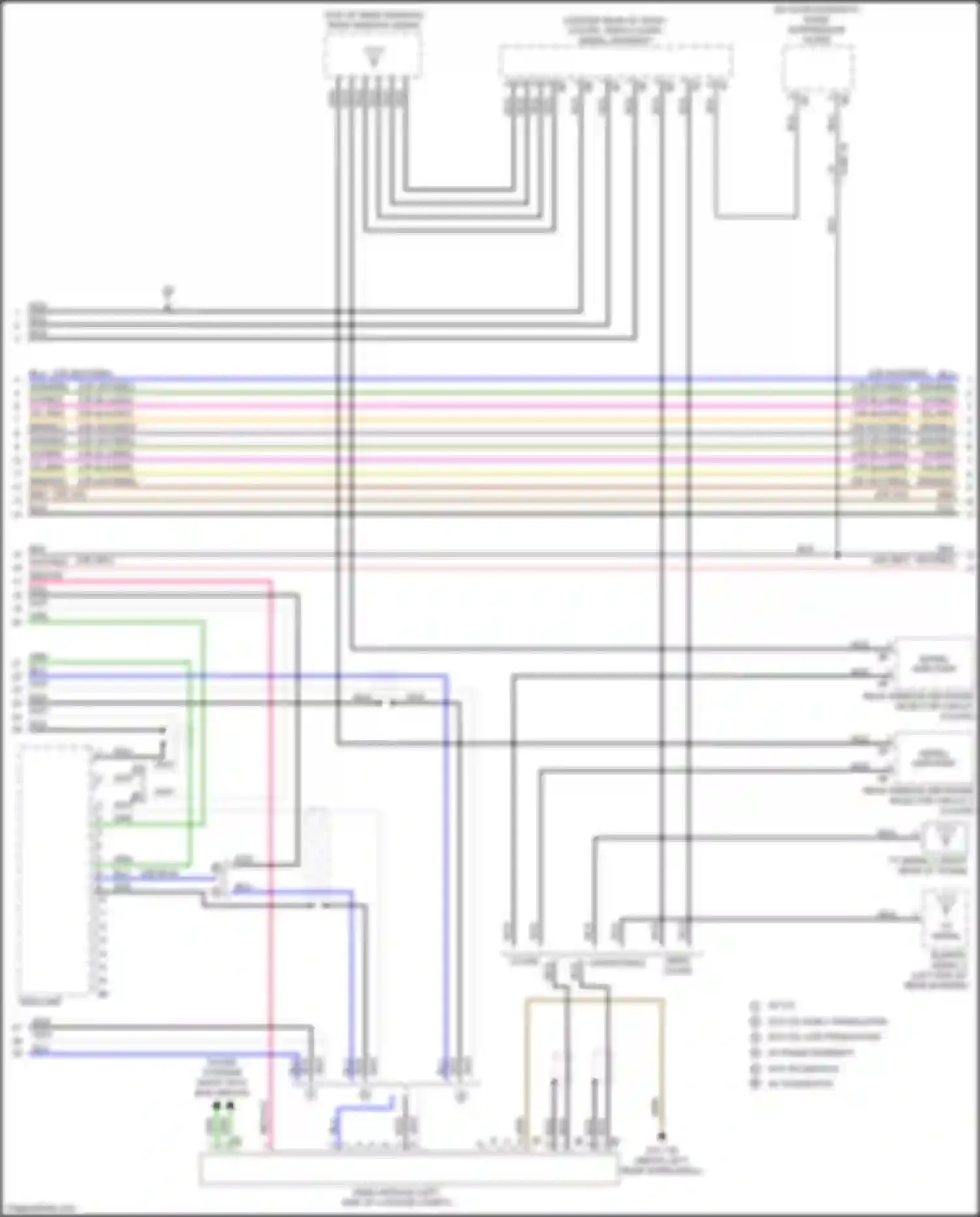 Wiring diagram most data bus circuit for BMW M4 F82/F83 facelift (2017-2020) (6 of 24)