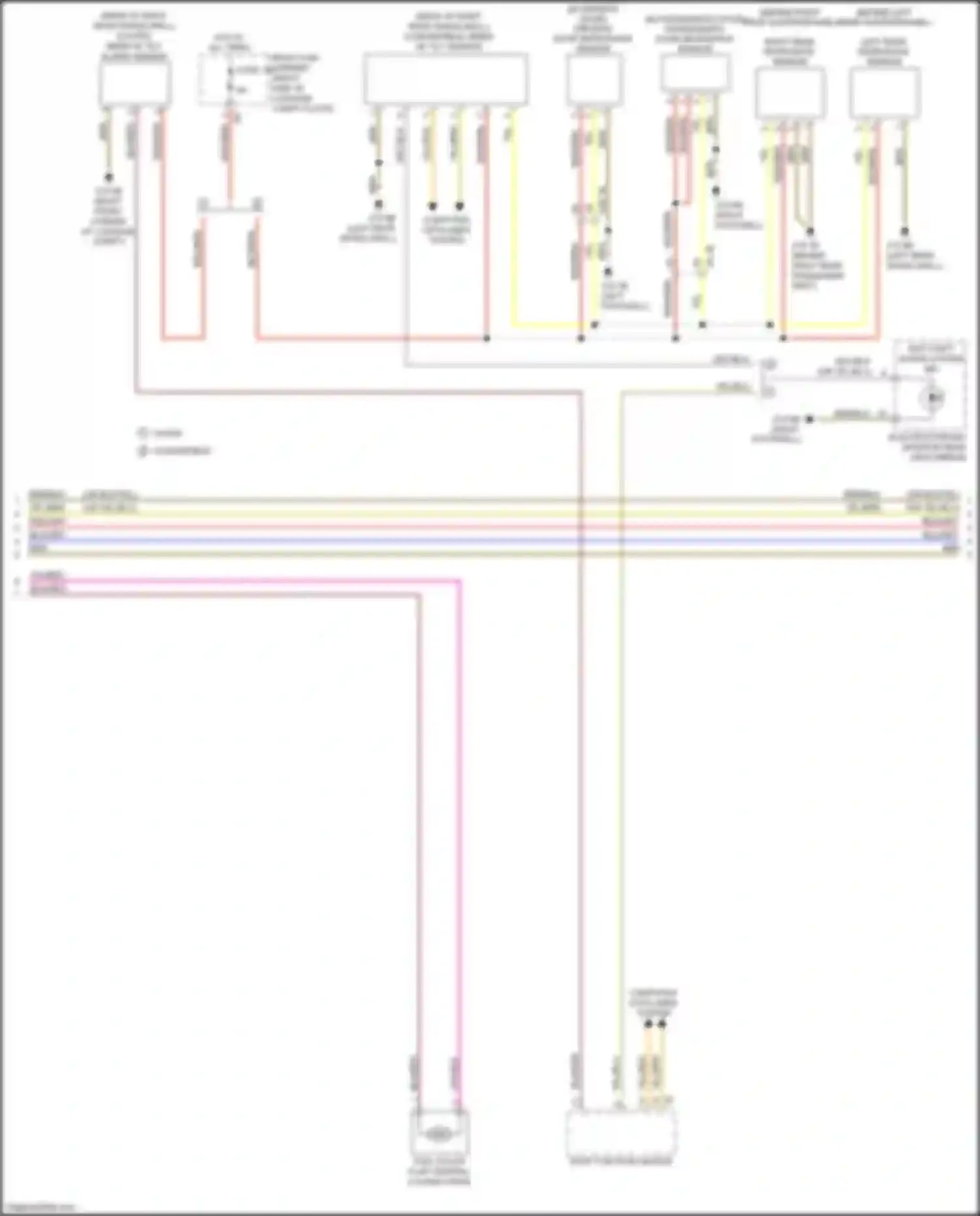 Wiring diagram rear fuse carrier for BMW M4 F82/F83 facelift (2017-2020) (3 of 50)