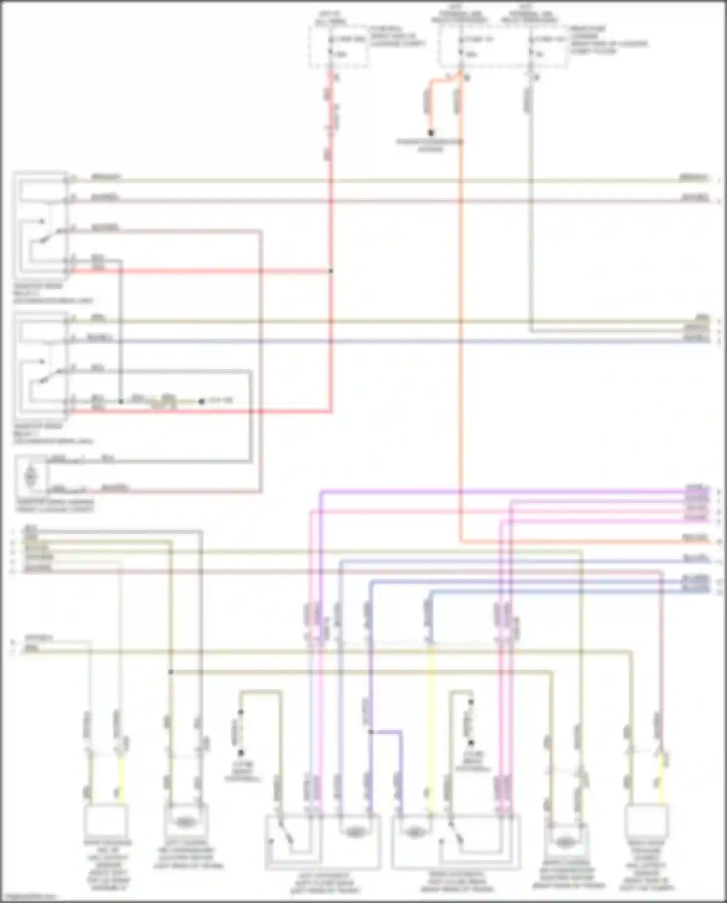 Wiring diagram right automatic soft close drive for BMW M4 F82/F83 facelift (2017-2020) (1 of 2)