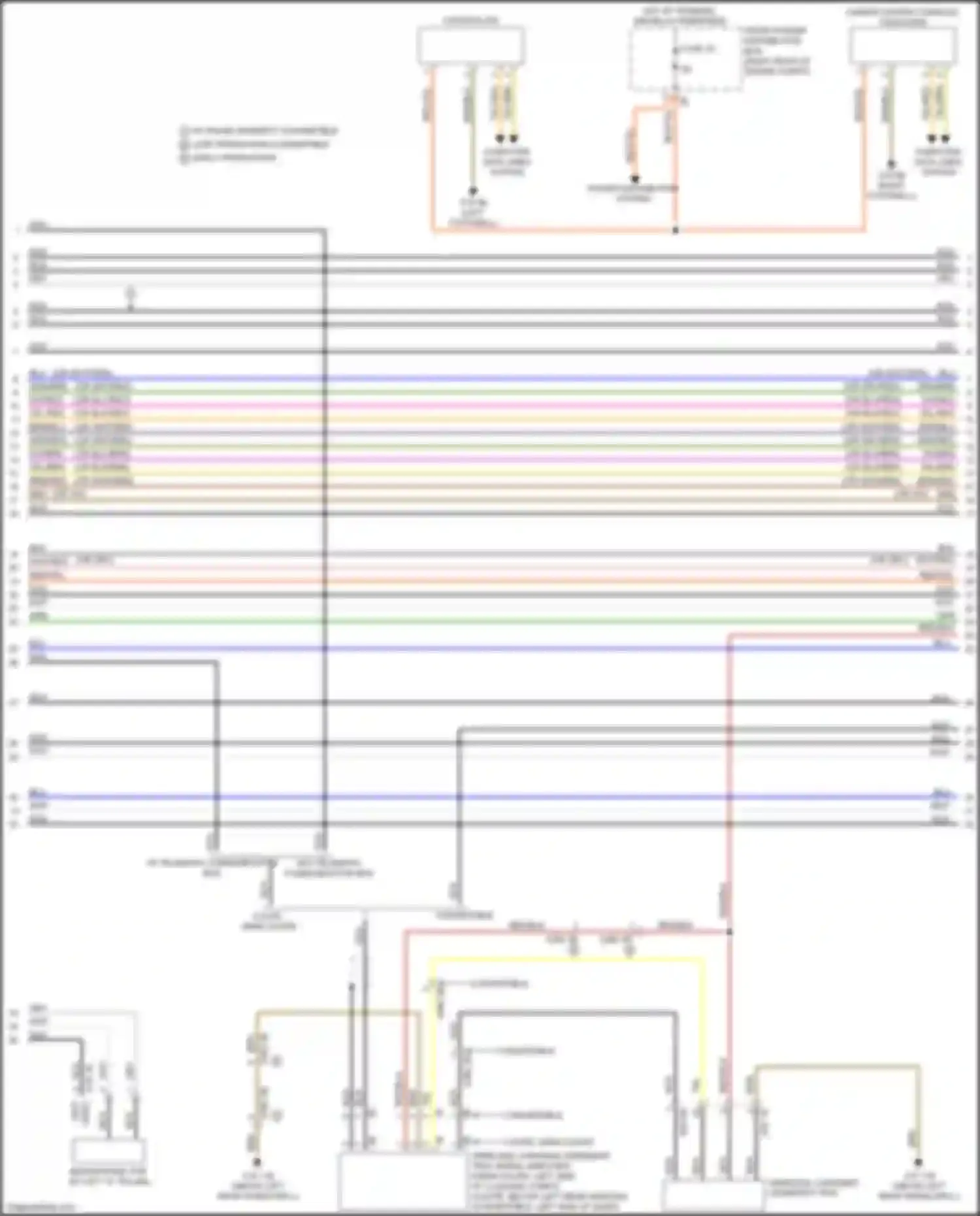 Wiring diagram w/o telematic communication box for BMW M4 F82/F83 facelift (2017-2020) (4 of 8)