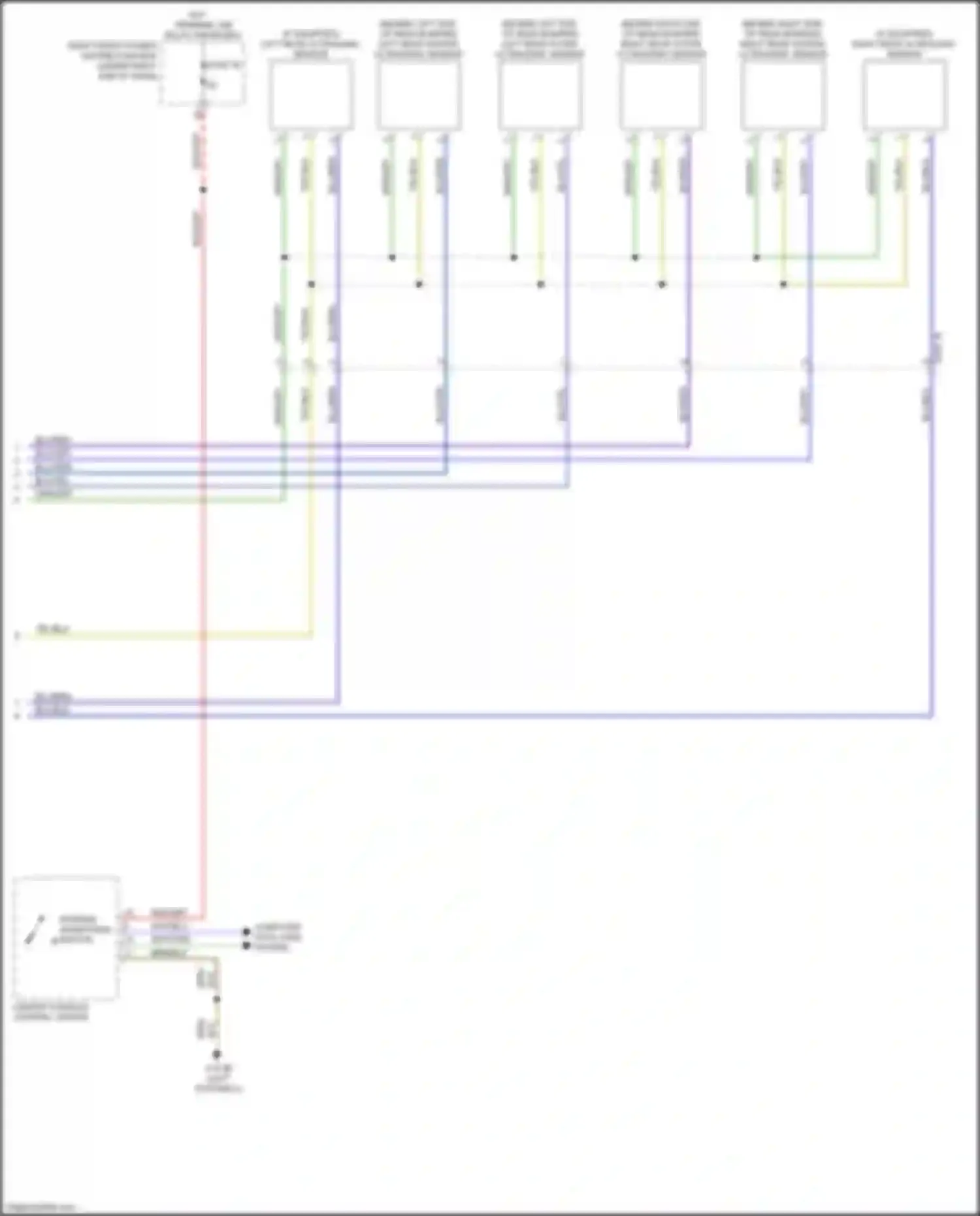 M4 BMW G82 (2020-2024): Parking assistant circuit (2 of 2)