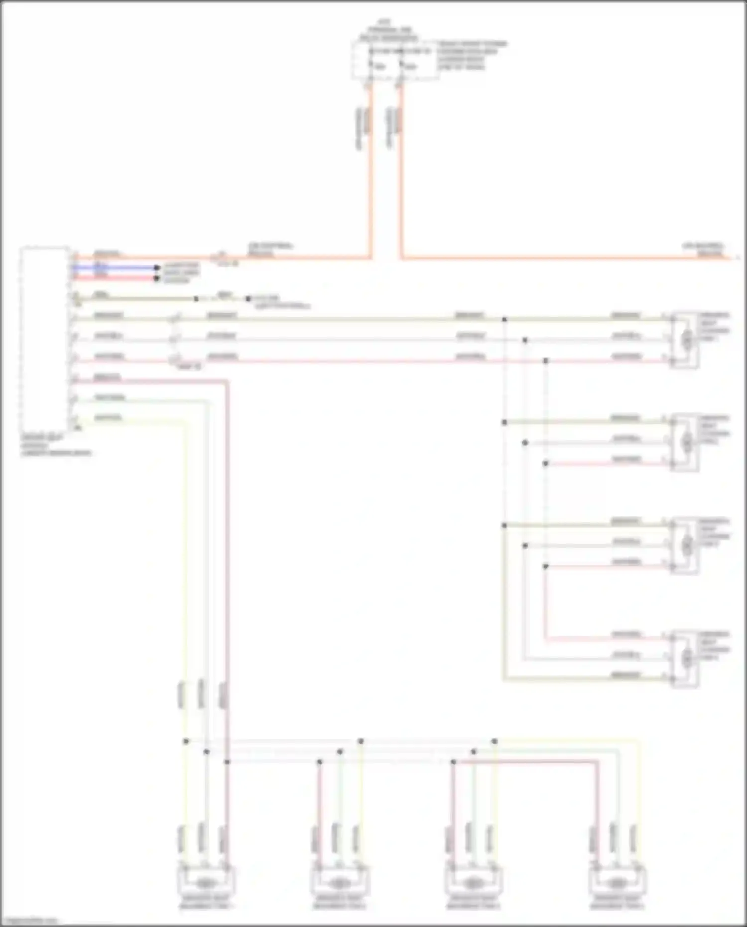 M4 BMW G82 (2020-2024): Seat ventilation circuit (1 of 2)