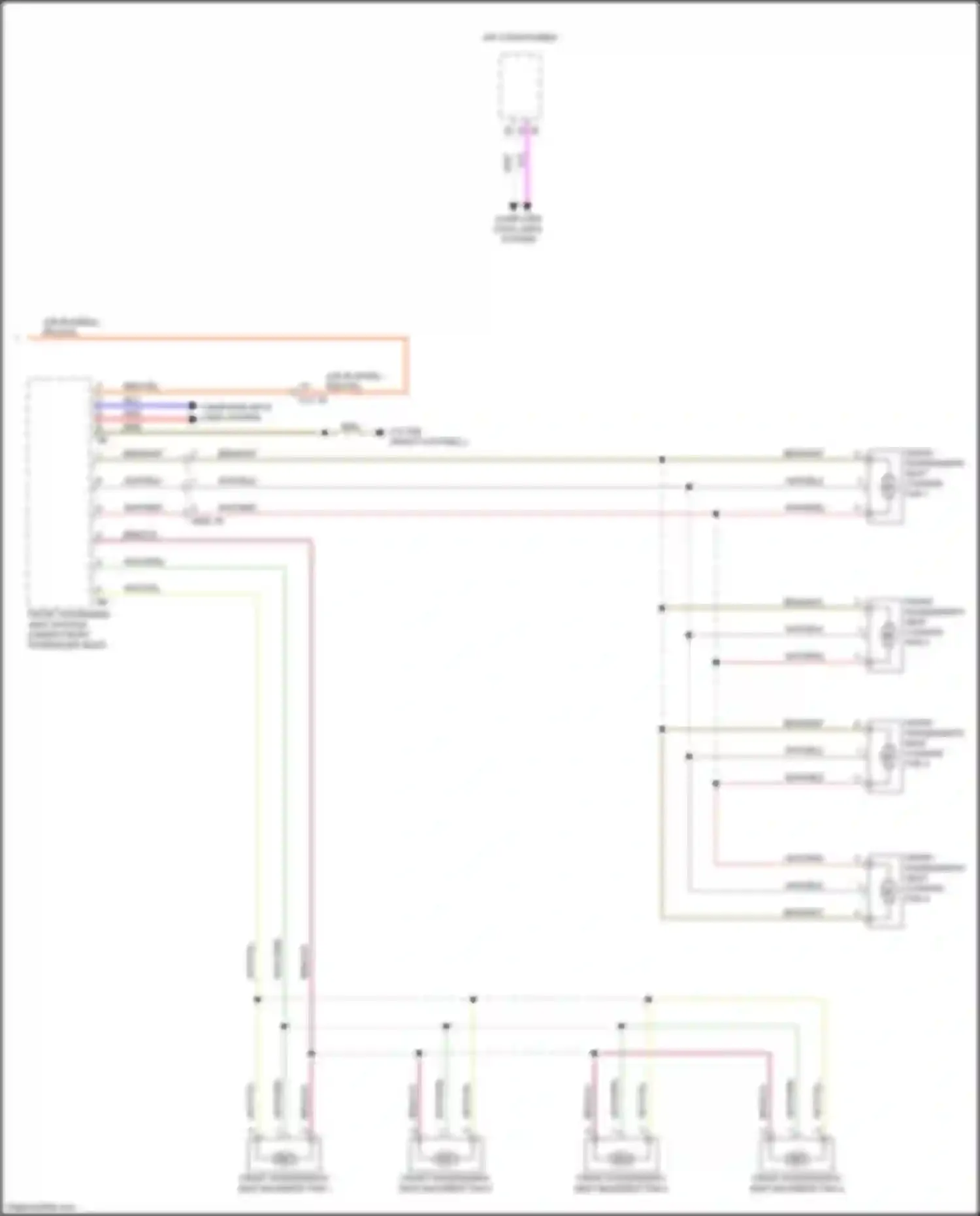 M4 BMW G82 (2020-2024): Seat ventilation circuit (2 of 2)