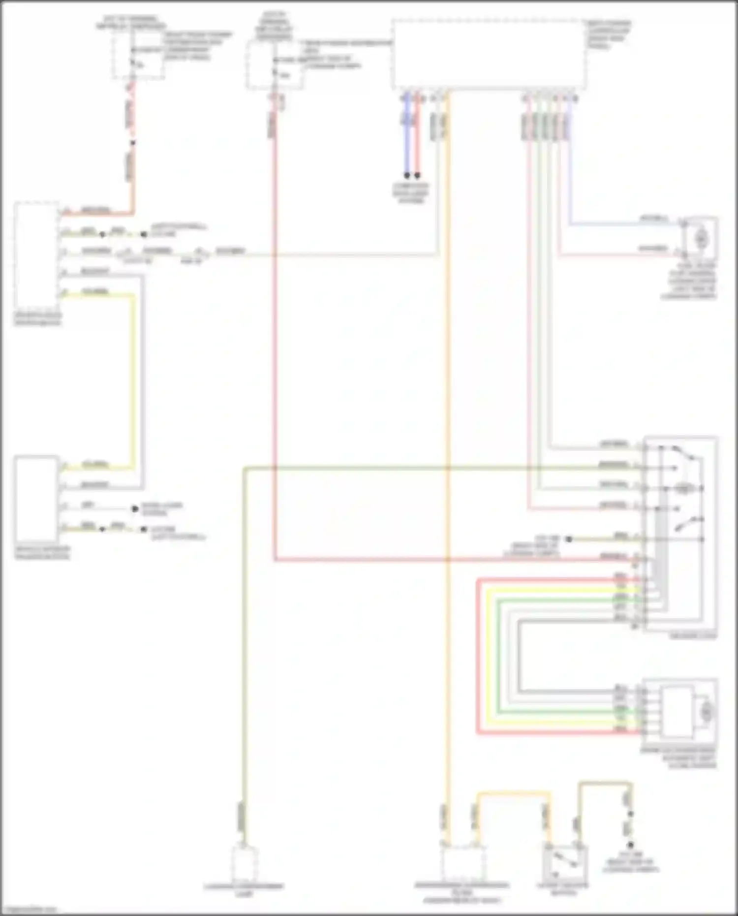 M4 BMW G82 (2020-2024): Trunk & fuel door release circuit, convertible