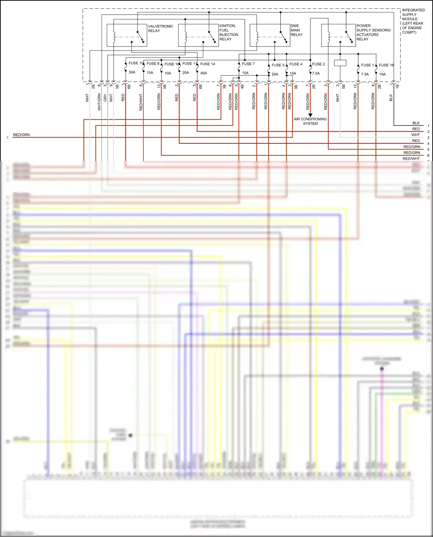 Wiring diagram air conditioning system for BMW M4 G82 (2020-2024) (3 of 3)
