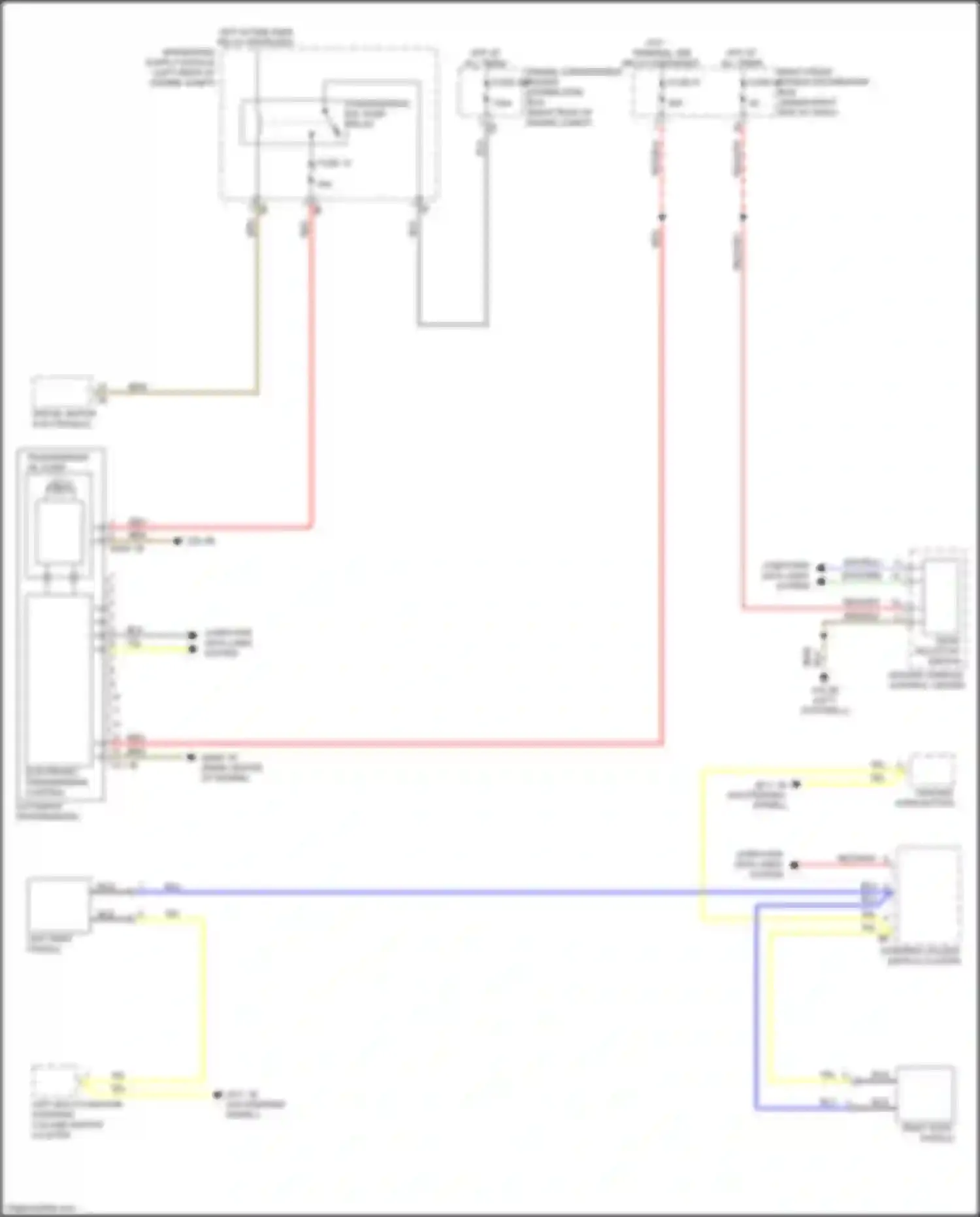 Wiring diagram automatic transmission for BMW M4 G82 (2020-2024) (1 of 2)