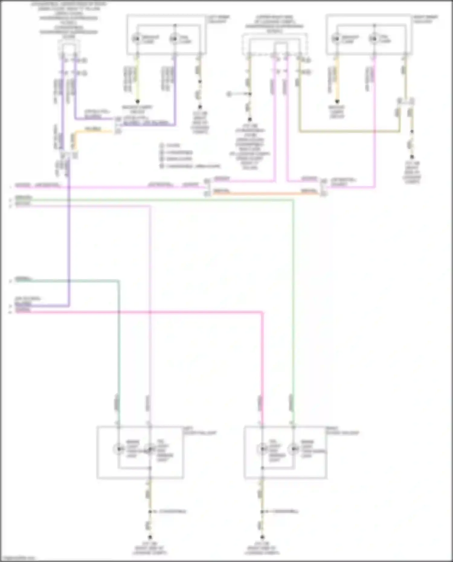 Wiring diagram backup lamp for BMW M4 G82 (2020-2024) (1 of 1)