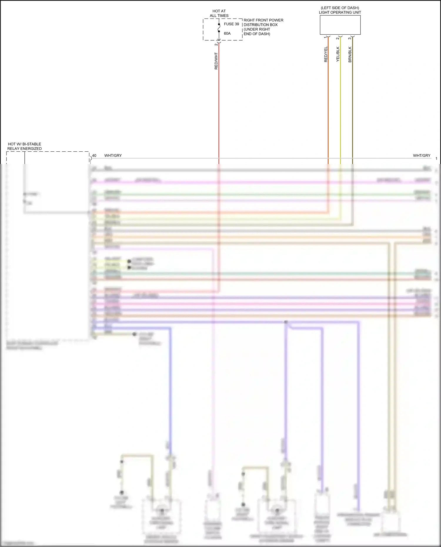 Wiring diagram blu/vio for BMW M4 G82 (2020-2024) (5 of 10)