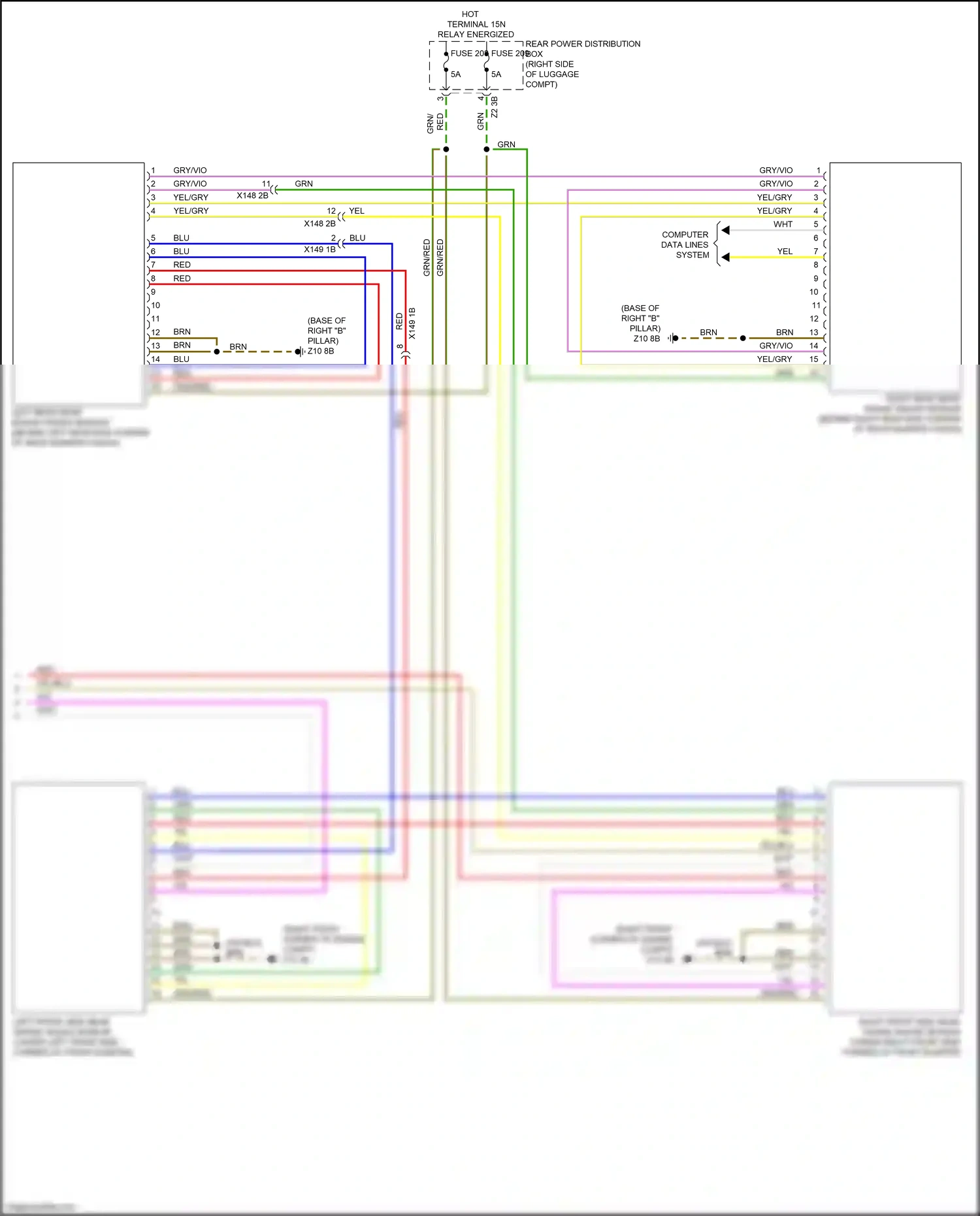 Wiring diagram computer data lines system for BMW M4 G82 (2020-2024) (26 of 100)