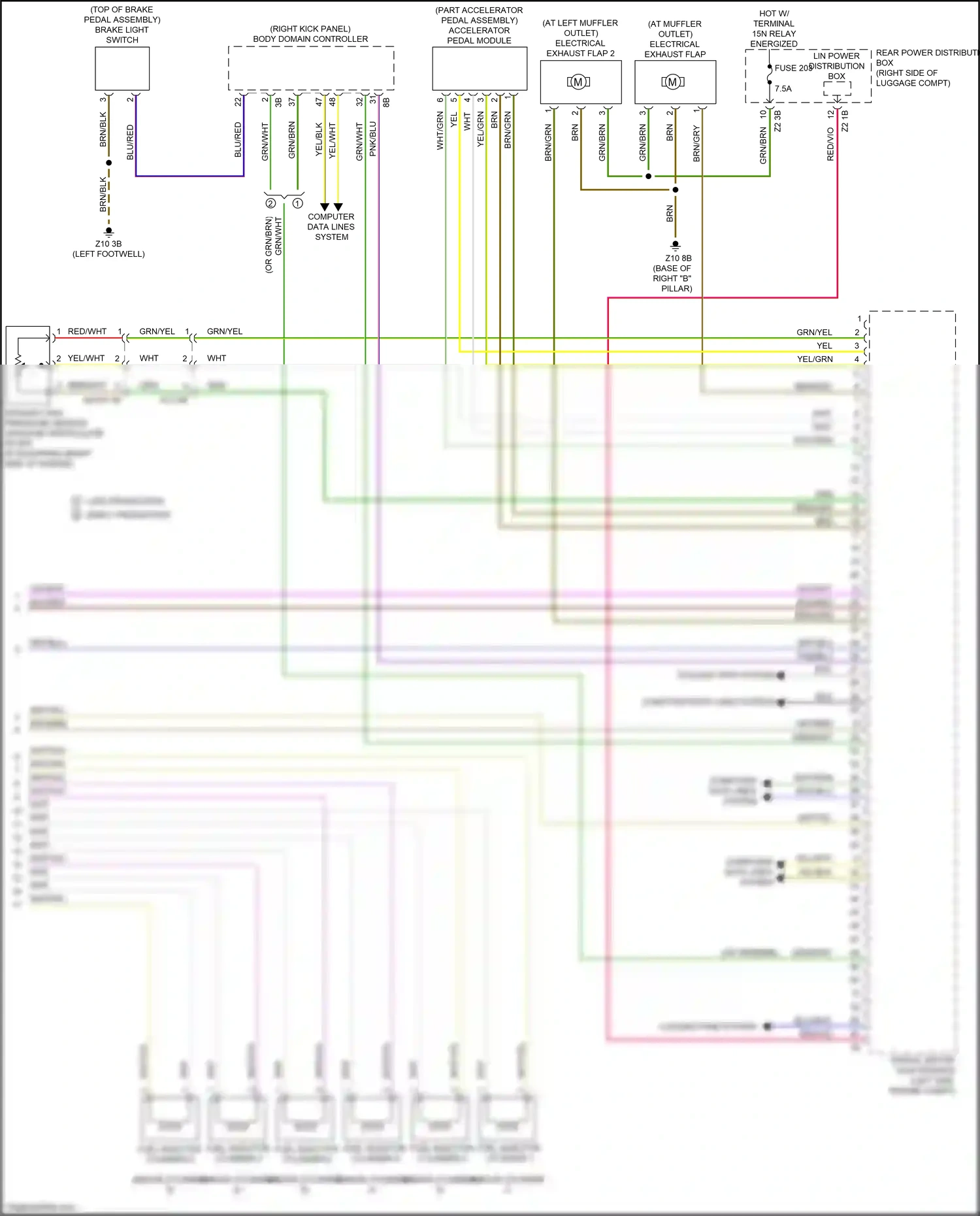 Wiring diagram computer data lines system for BMW M4 G82 (2020-2024) (99 of 100)