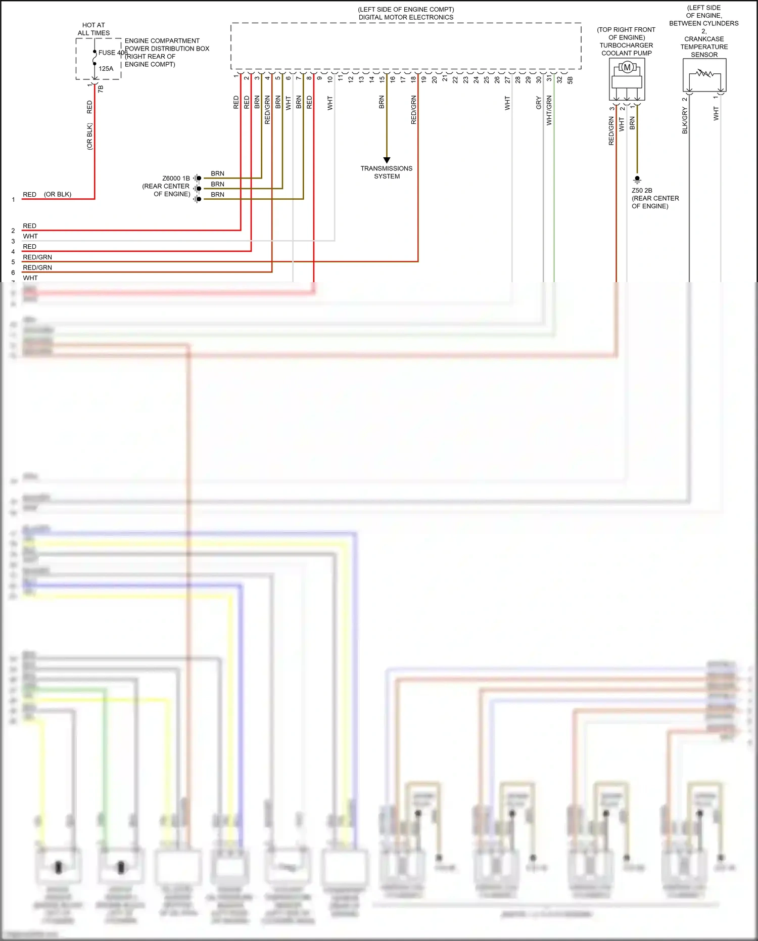 Wiring diagram coolant temperature sensor for BMW M4 G82 (2020-2024) (4 of 4)