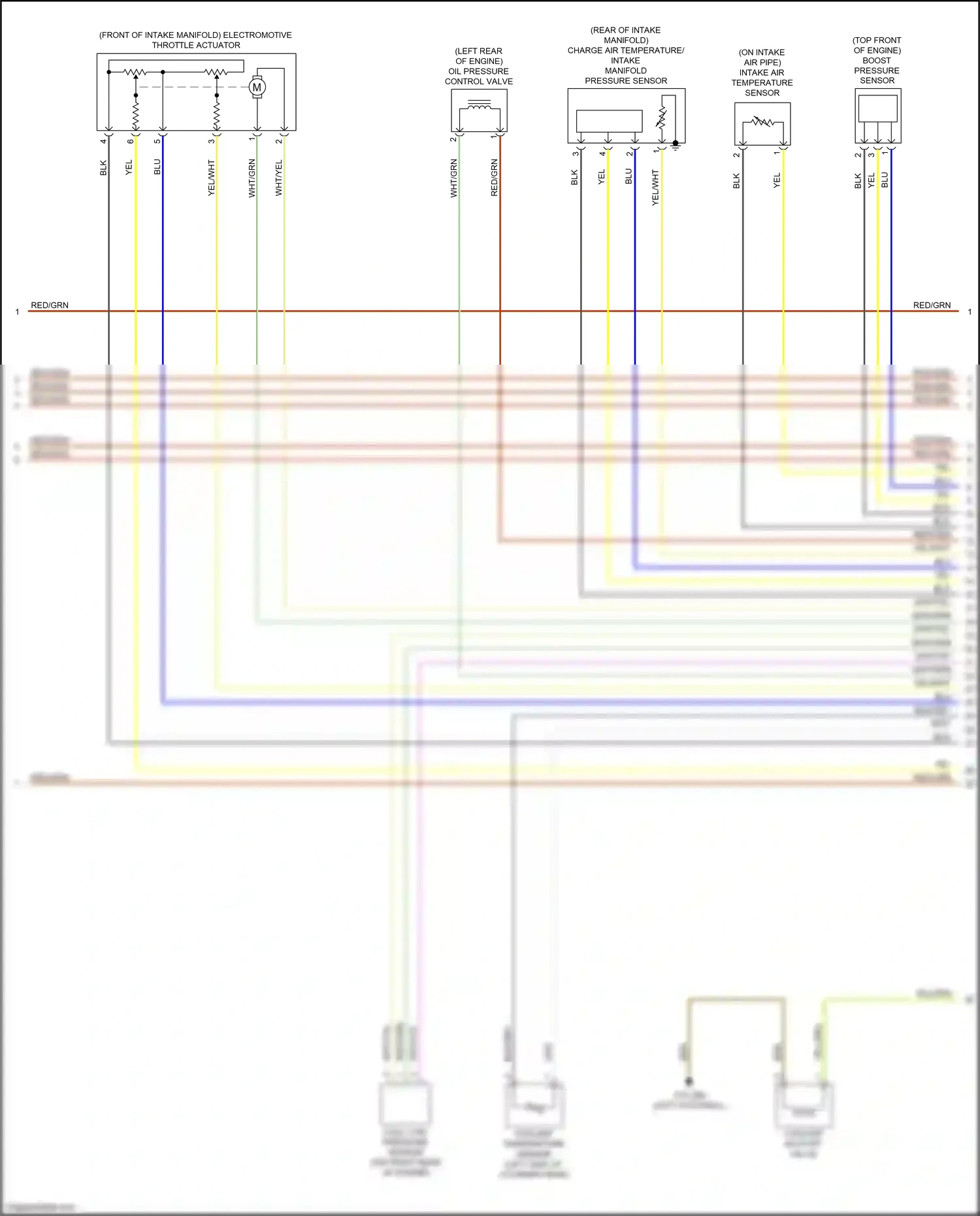 Wiring diagram coolant temperature sensor for BMW M4 G82 (2020-2024) (3 of 4)