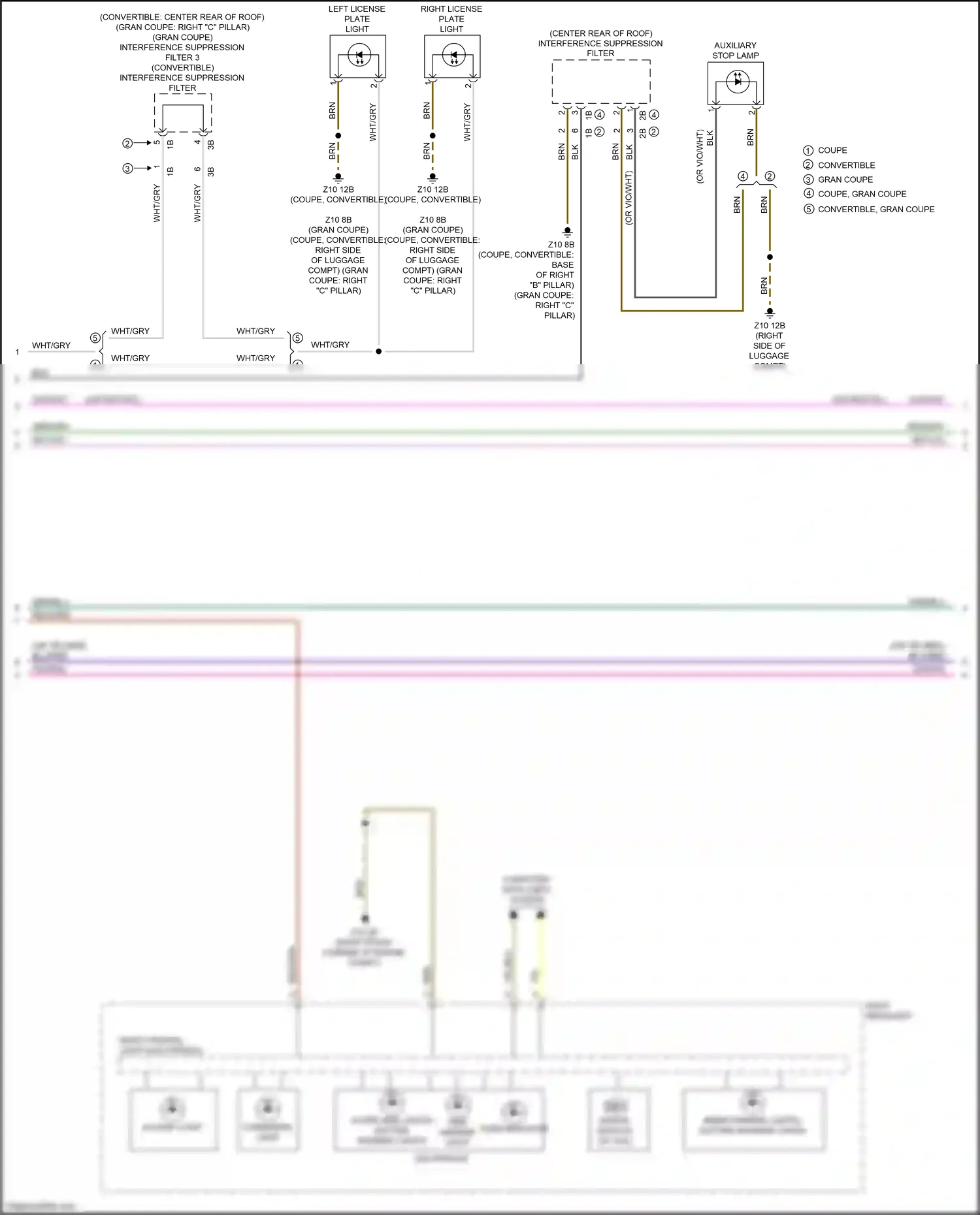 Wiring diagram cornering light for BMW M4 G82 (2020-2024) (1 of 4)