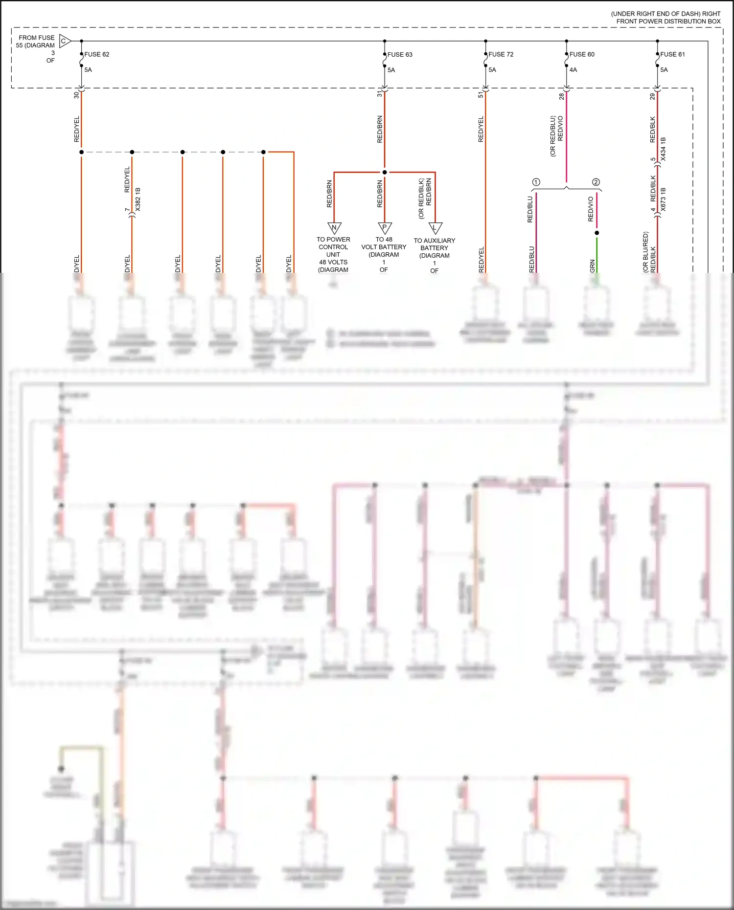 Wiring diagram dashboard lighting 3 for BMW M4 G82 (2020-2024) (4 of 4)