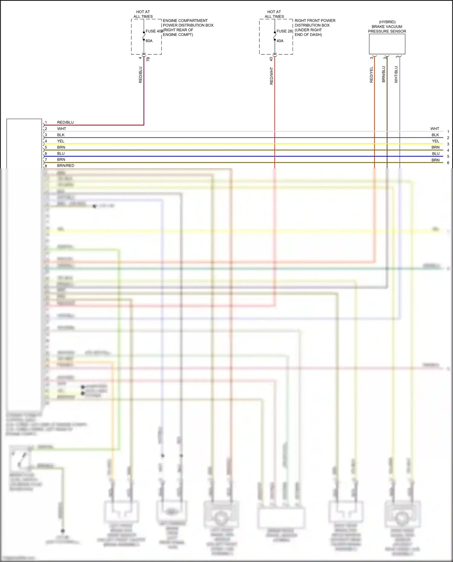 Wiring diagram engine compartment power distribution box for BMW M4 G82 (2020-2024) (1 of 12)