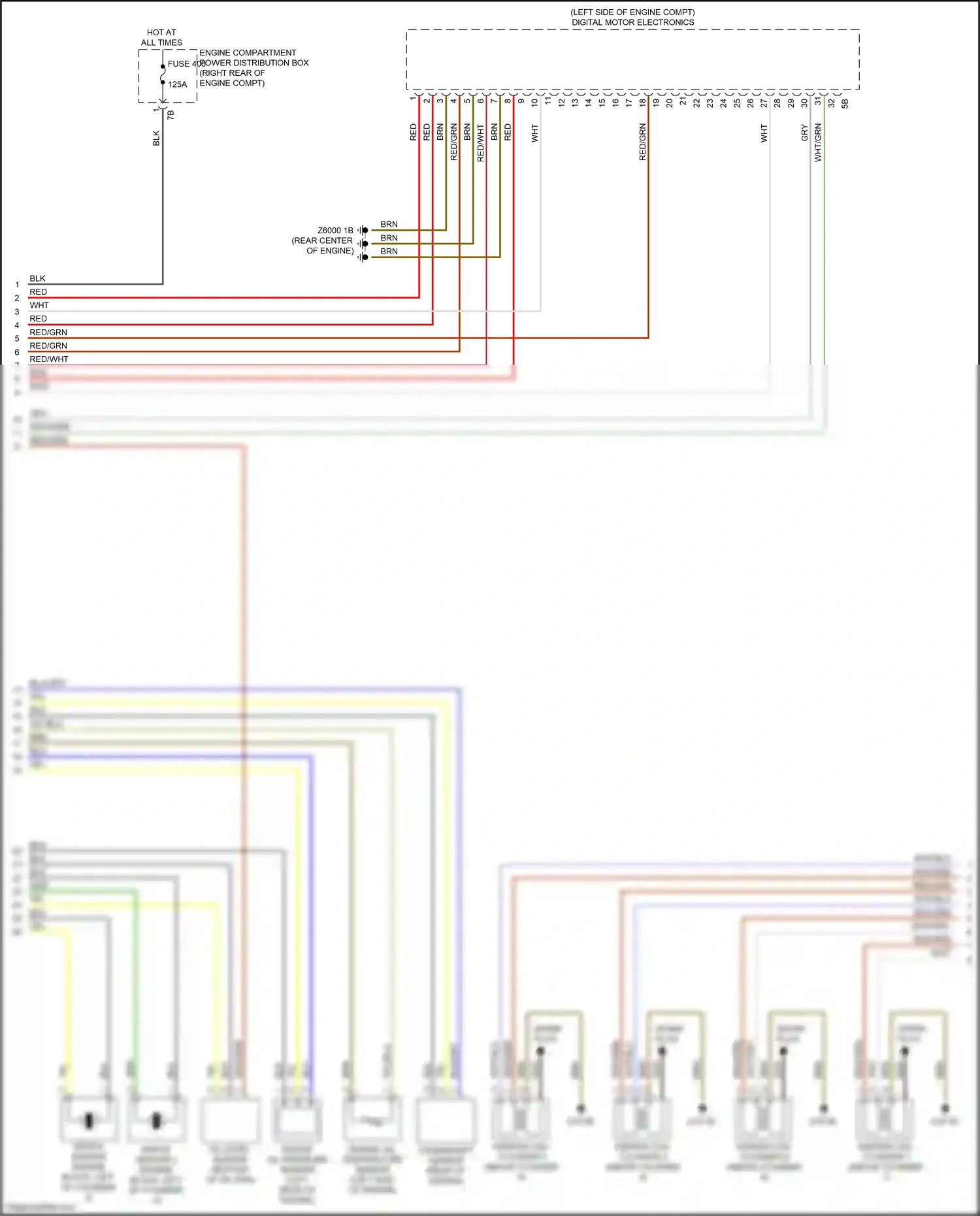Wiring diagram engine oil pressure sensor for BMW M4 G82 (2020-2024) (1 of 2)
