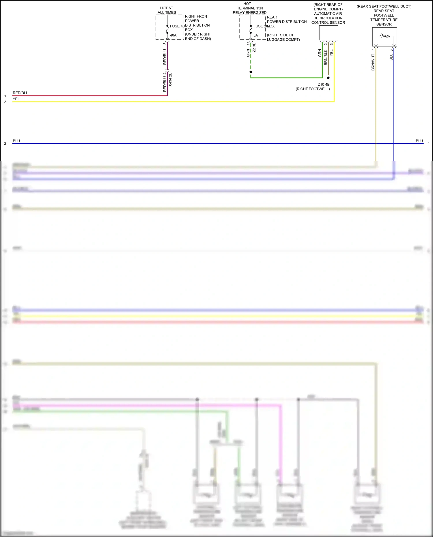 Wiring diagram evaporator temperature sensor for BMW M4 G82 (2020-2024) (1 of 1)