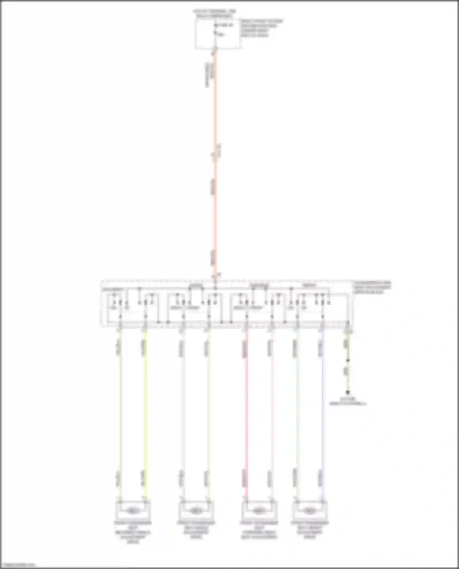Wiring diagram front passenger seat backrest angle adjustment drive for BMW M4 G82 (2020-2024) (1 of 2)