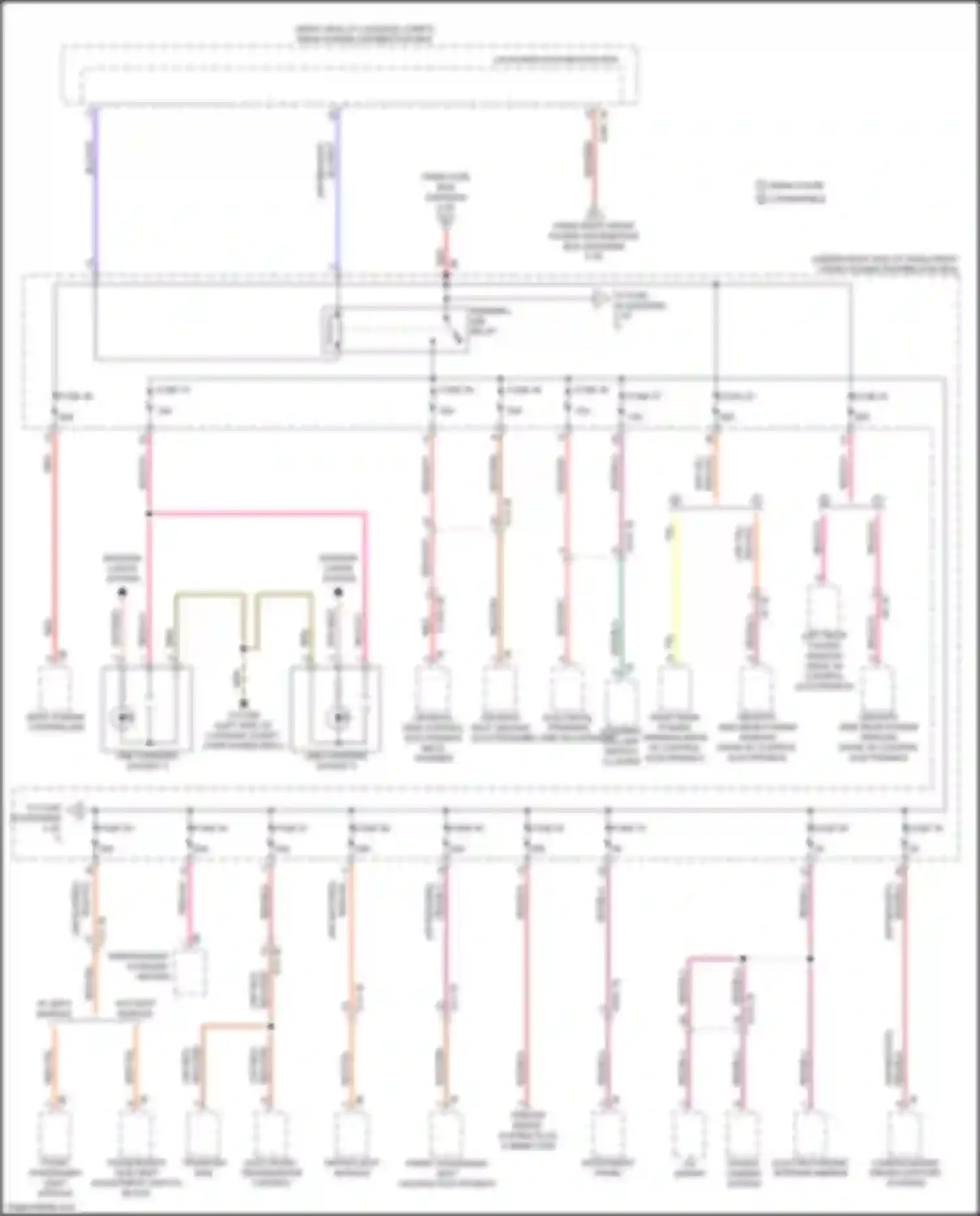 Wiring diagram fuse 57 for BMW M4 G82 (2020-2024) (2 of 2)