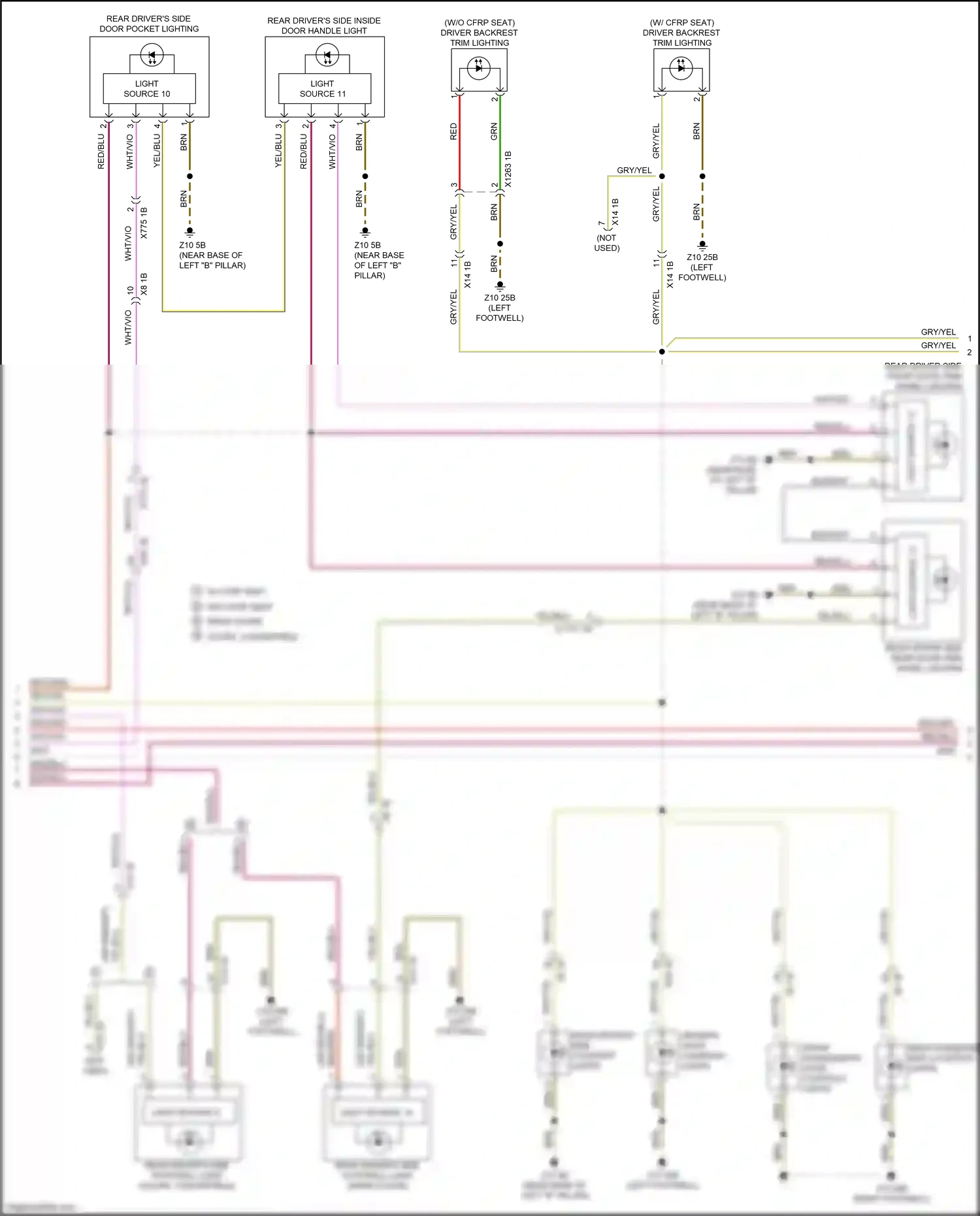 Wiring diagram light source 12 for BMW M4 G82 (2020-2024) (1 of 2)