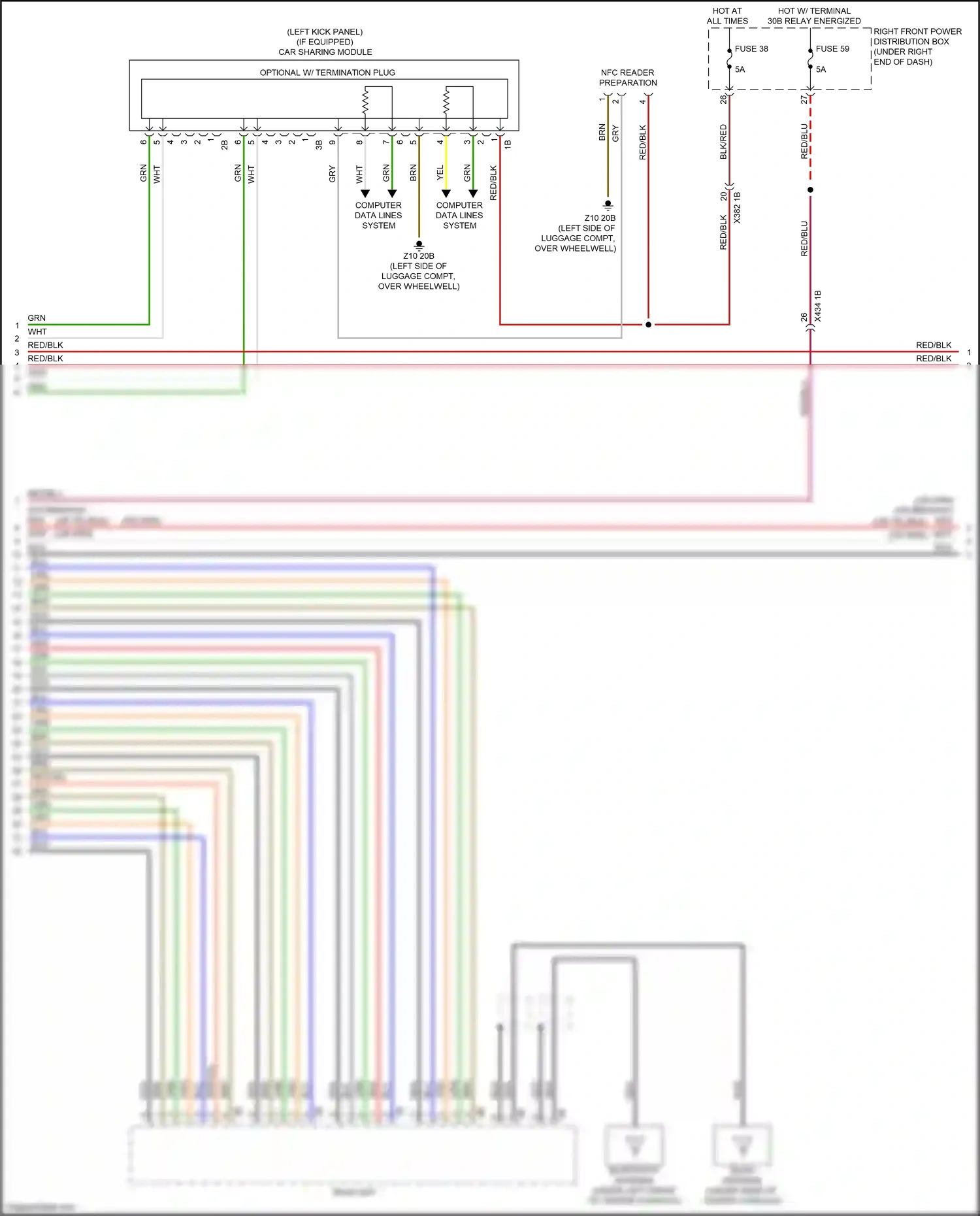 Wiring diagram optional w/ termination plug for BMW M4 G82 (2020-2024) (1 of 6)