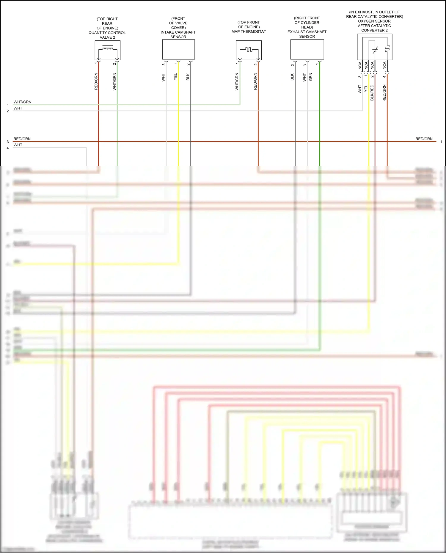 Wiring diagram oxygen sensor before catalytic converter 2 for BMW M4 G82 (2020-2024) (1 of 1)