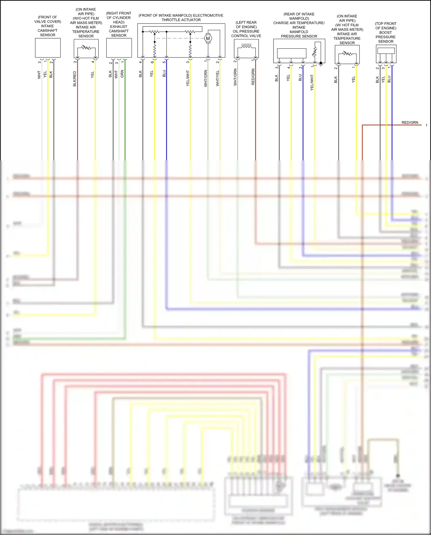 Wiring diagram position sensor for BMW M4 G82 (2020-2024) (2 of 2)