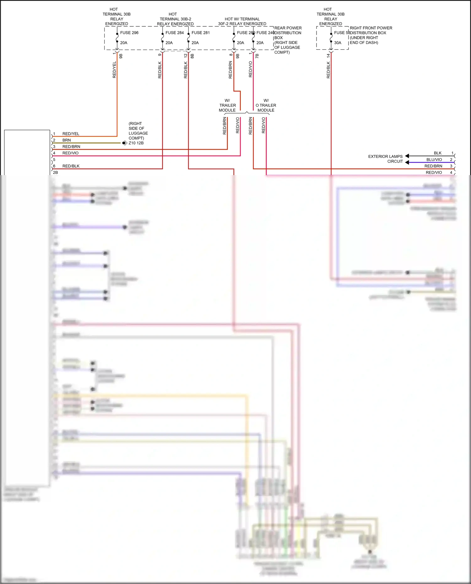Wiring diagram preparation trailer module plug connection for BMW M4 G82 (2020-2024) (4 of 4)