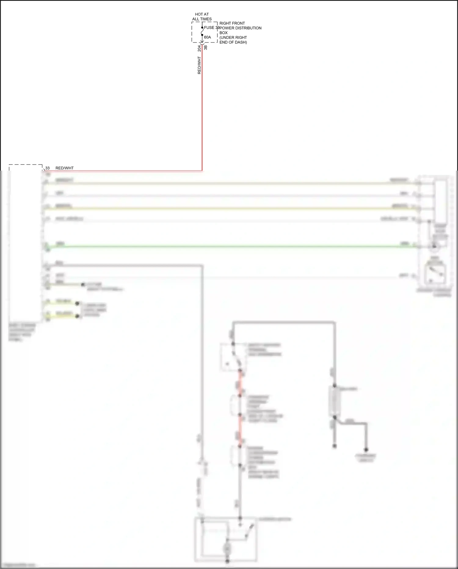Wiring diagram right front power distribution box for BMW M4 G82 (2020-2024) (38 of 64)