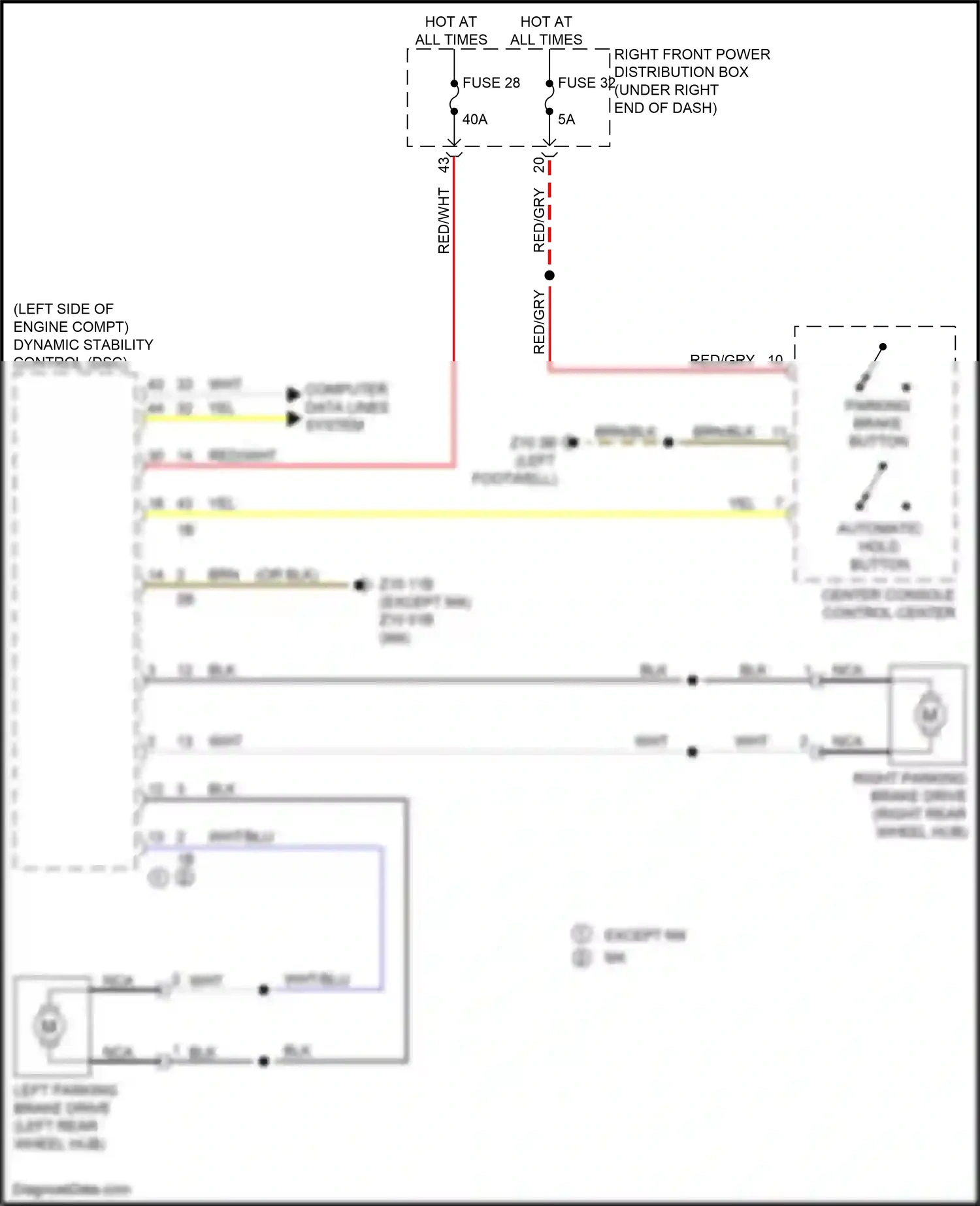 Wiring diagram right front power distribution box for BMW M4 G82 (2020-2024) (37 of 64)