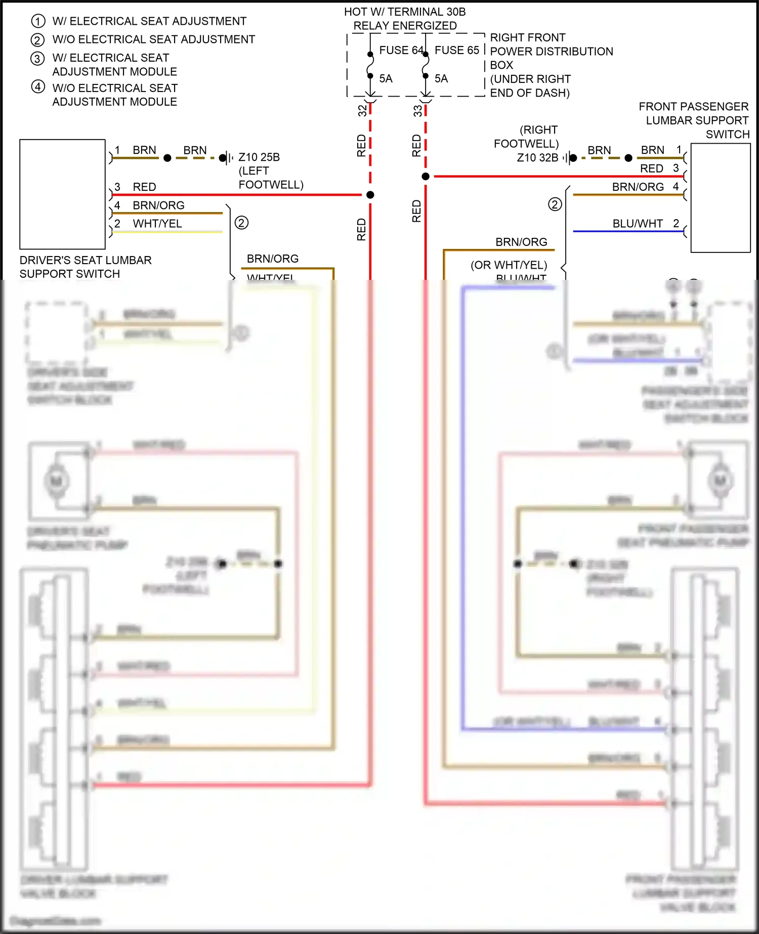 Wiring diagram right front power distribution box for BMW M4 G82 (2020-2024) (45 of 64)